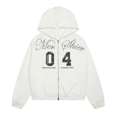 Omirad Punk-Script Zip Hoodie
