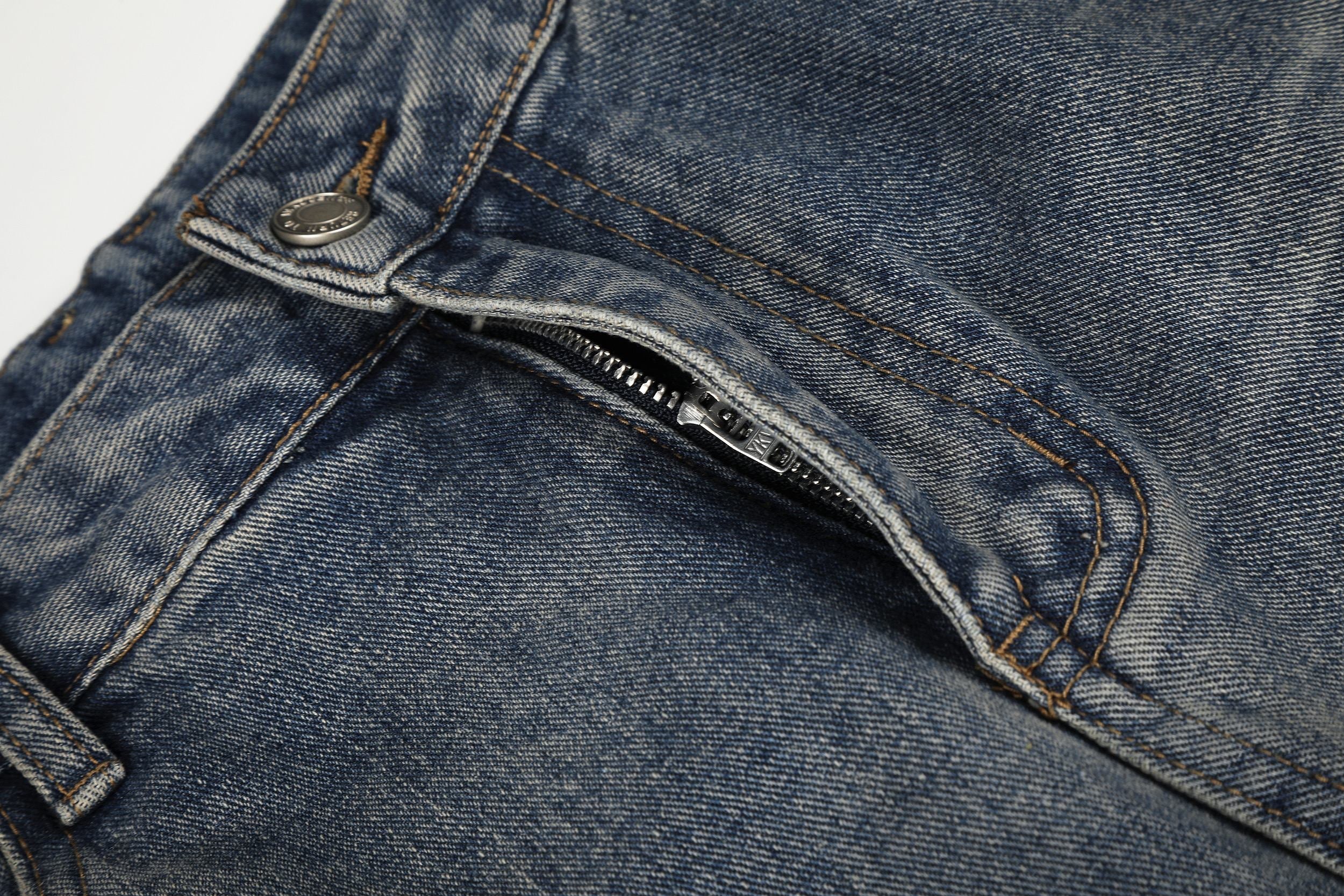 Omirad Distressed Wide-Leg Jeans