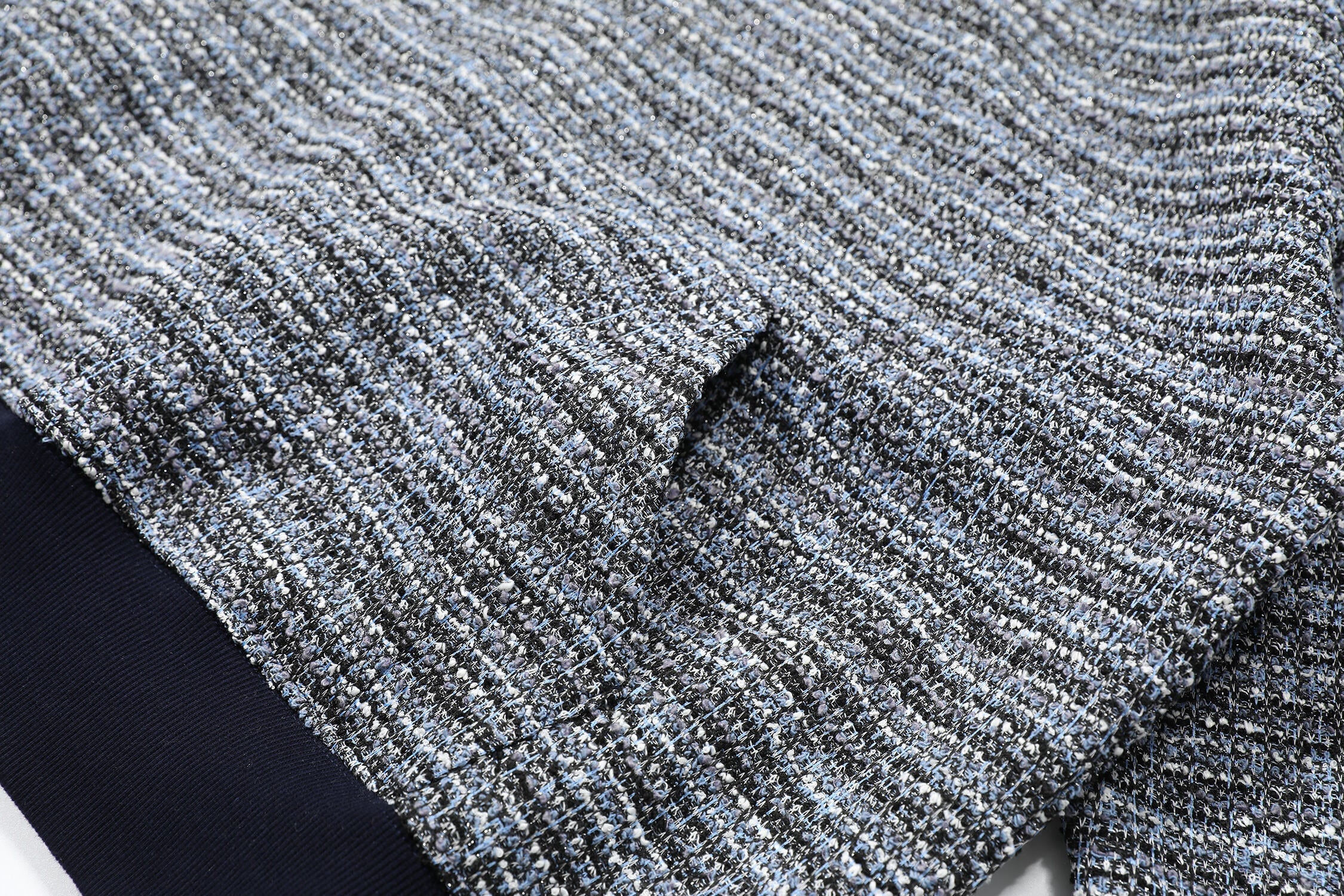 Omirad Textured Knit Hooded Sweatshirt