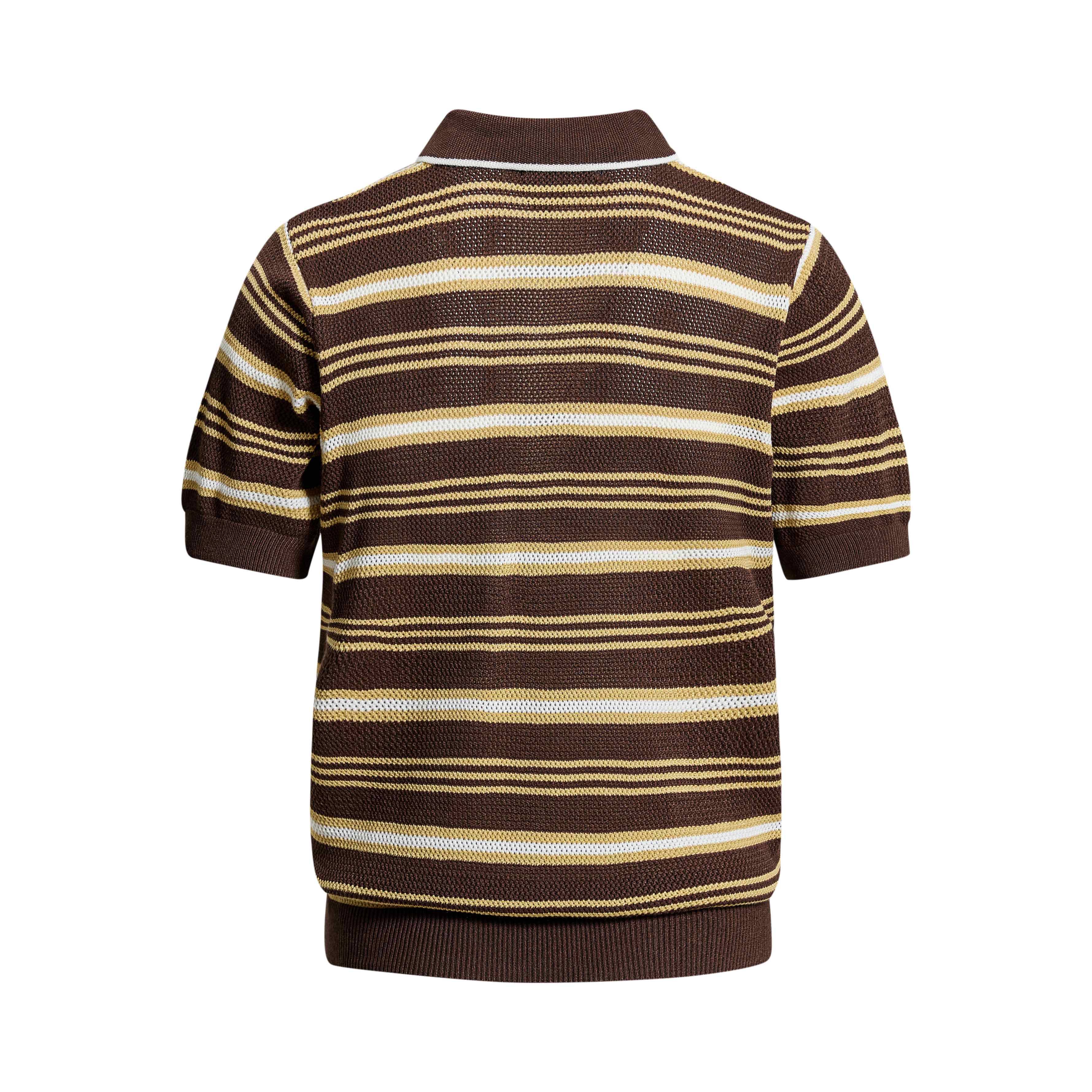 Omirad “Retro Stripe Knit Polo”