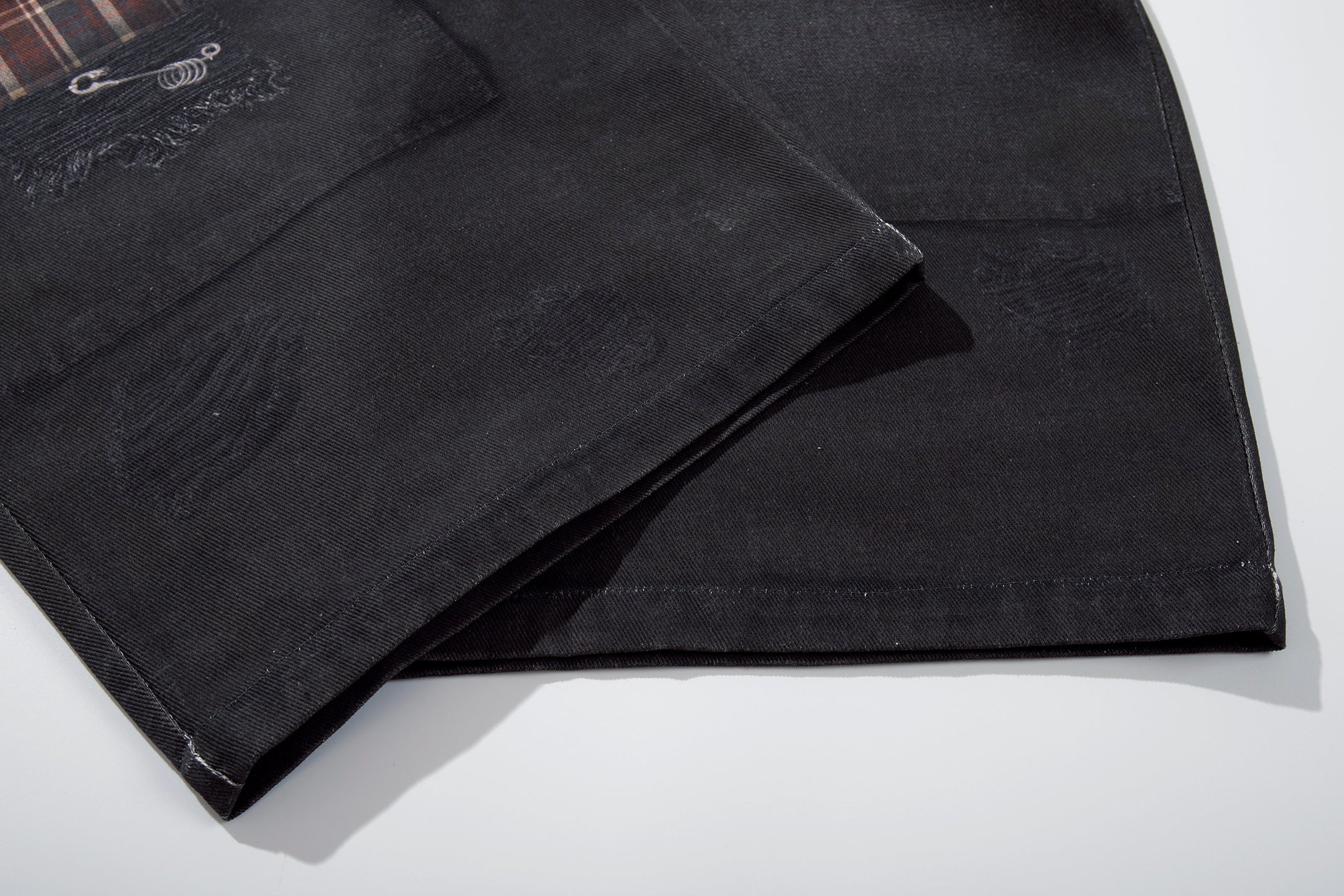 Omirad “Layered Distress Patch Denim Pants”