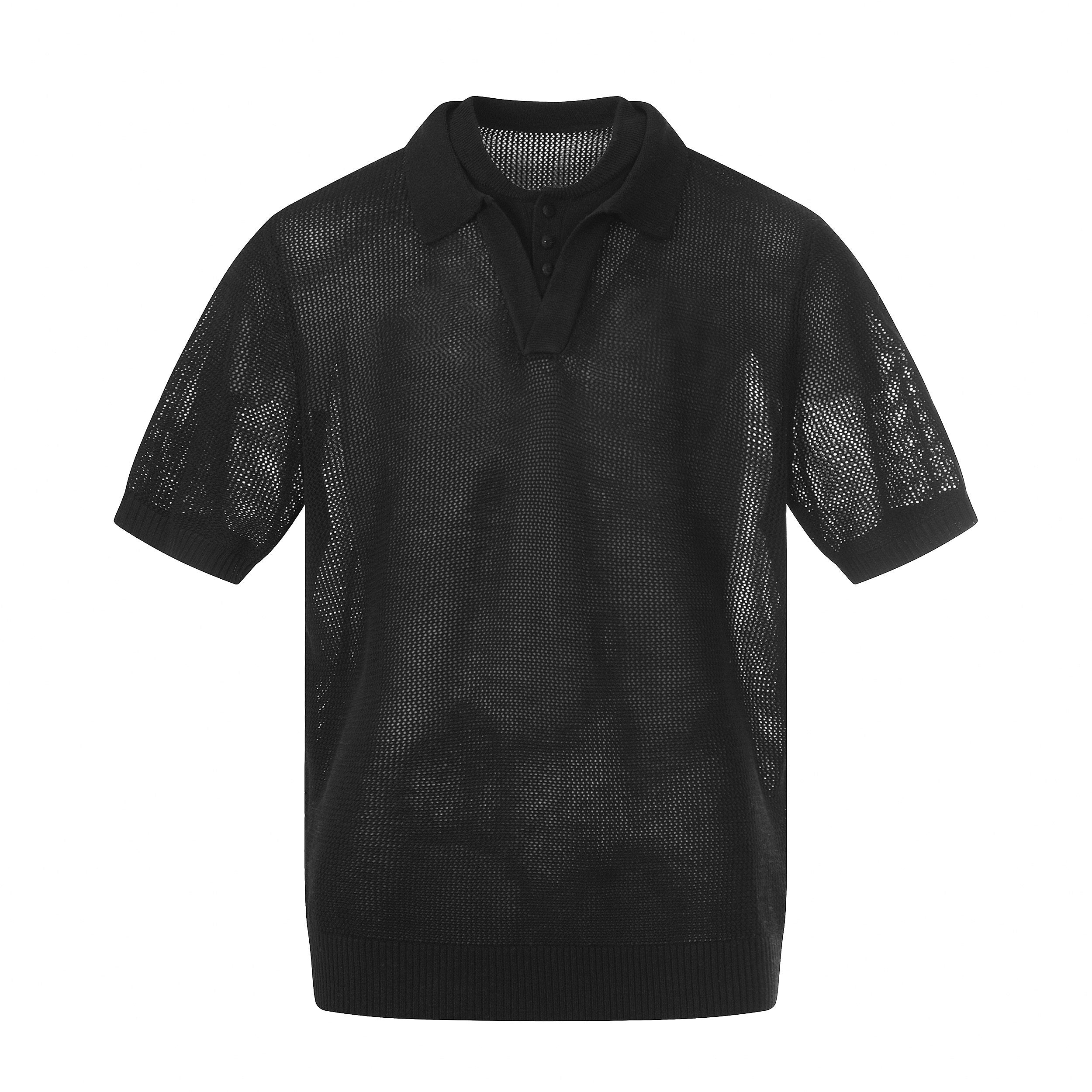 Omirad “Open Knit Polo Tee”