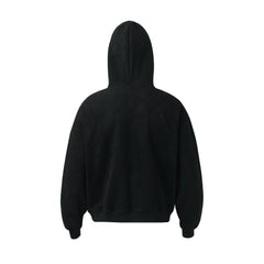 Omirad Suede Graphic Zip Hoodie