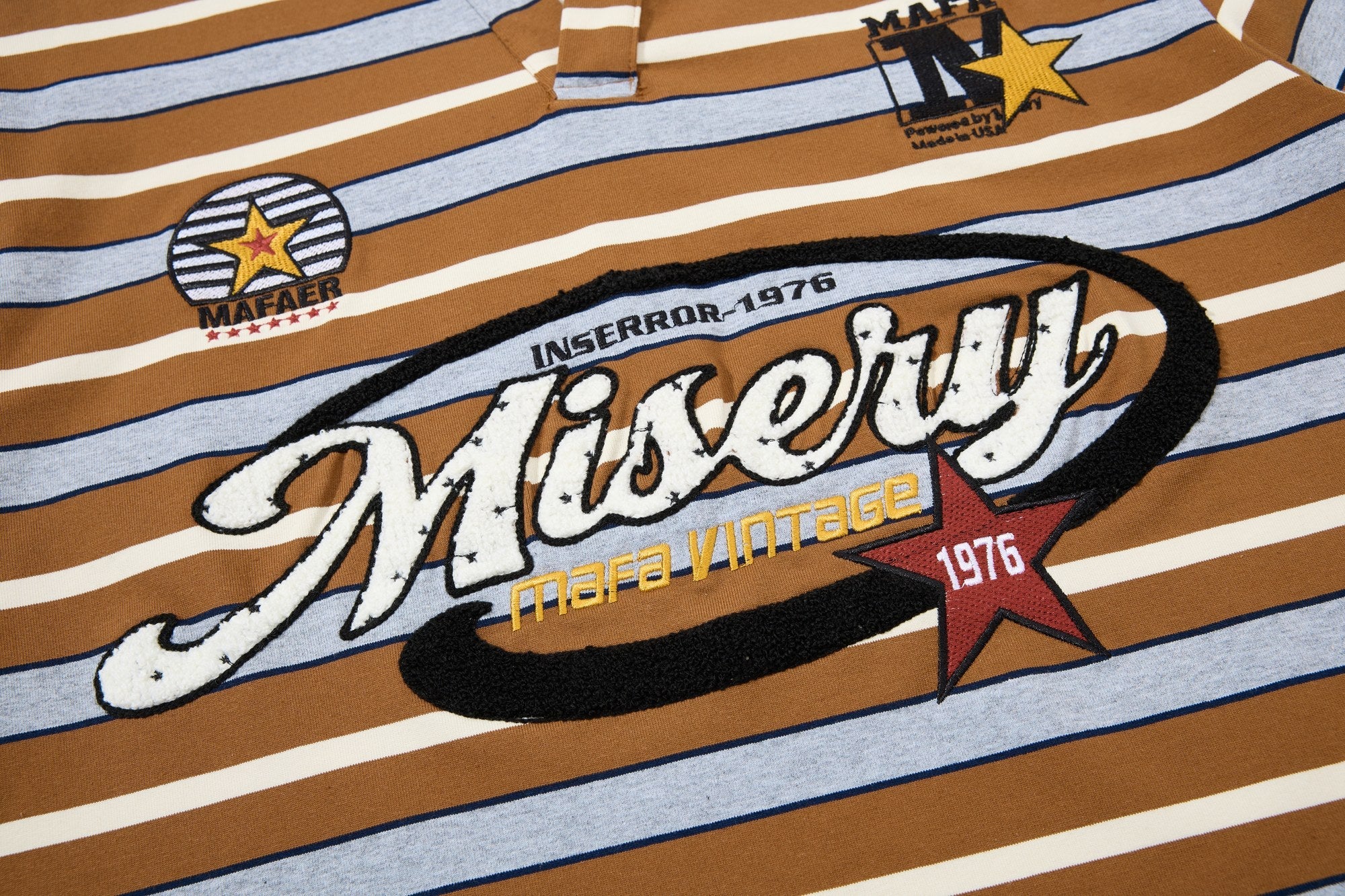 Omirad Vintage Striped Varsity Tee