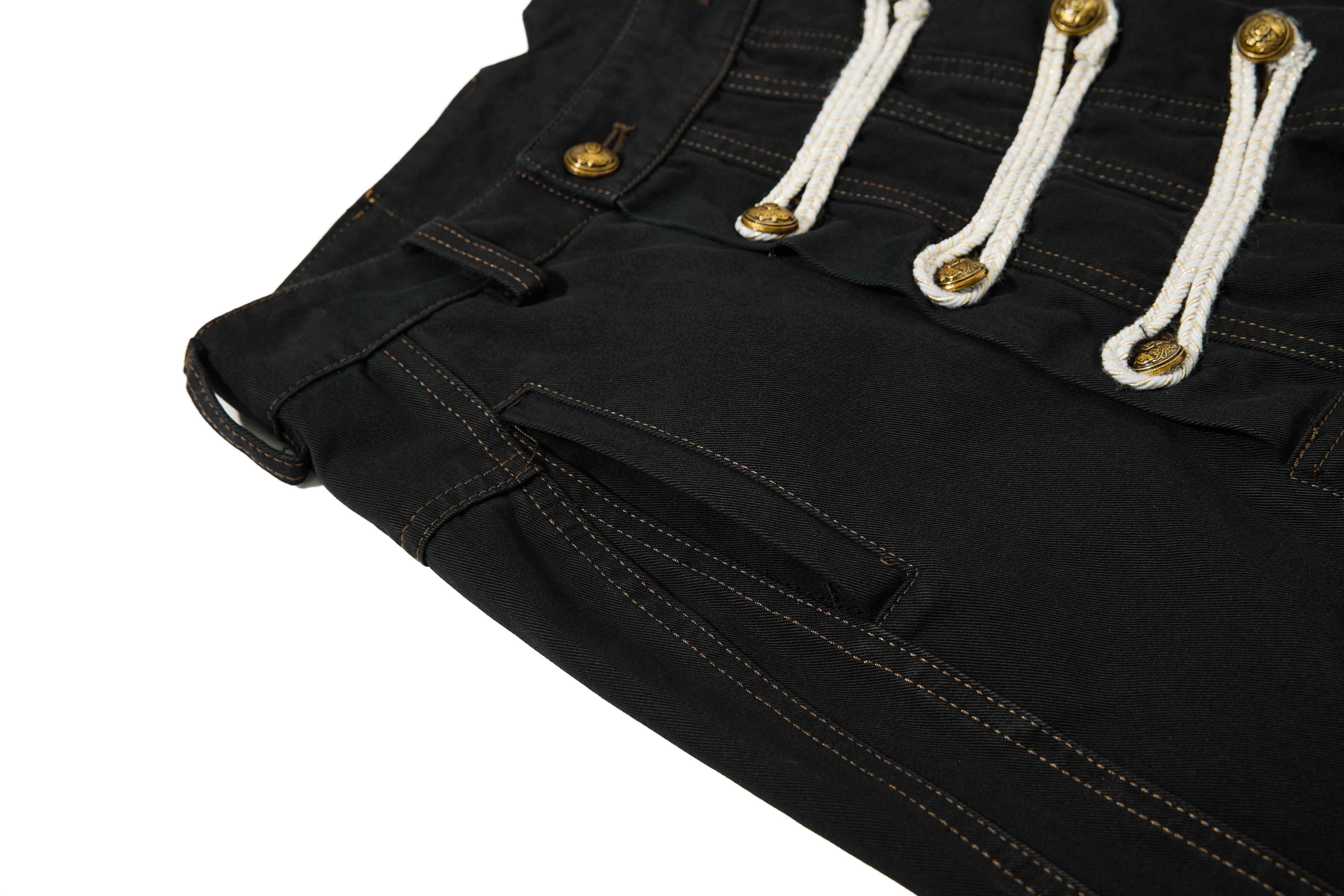Omirad Military Rope Wide-Leg Pants