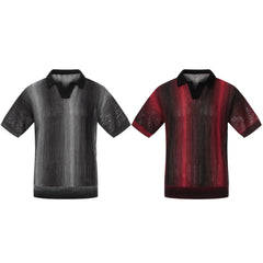 Omirad “Gradient Knit Polo Tee”