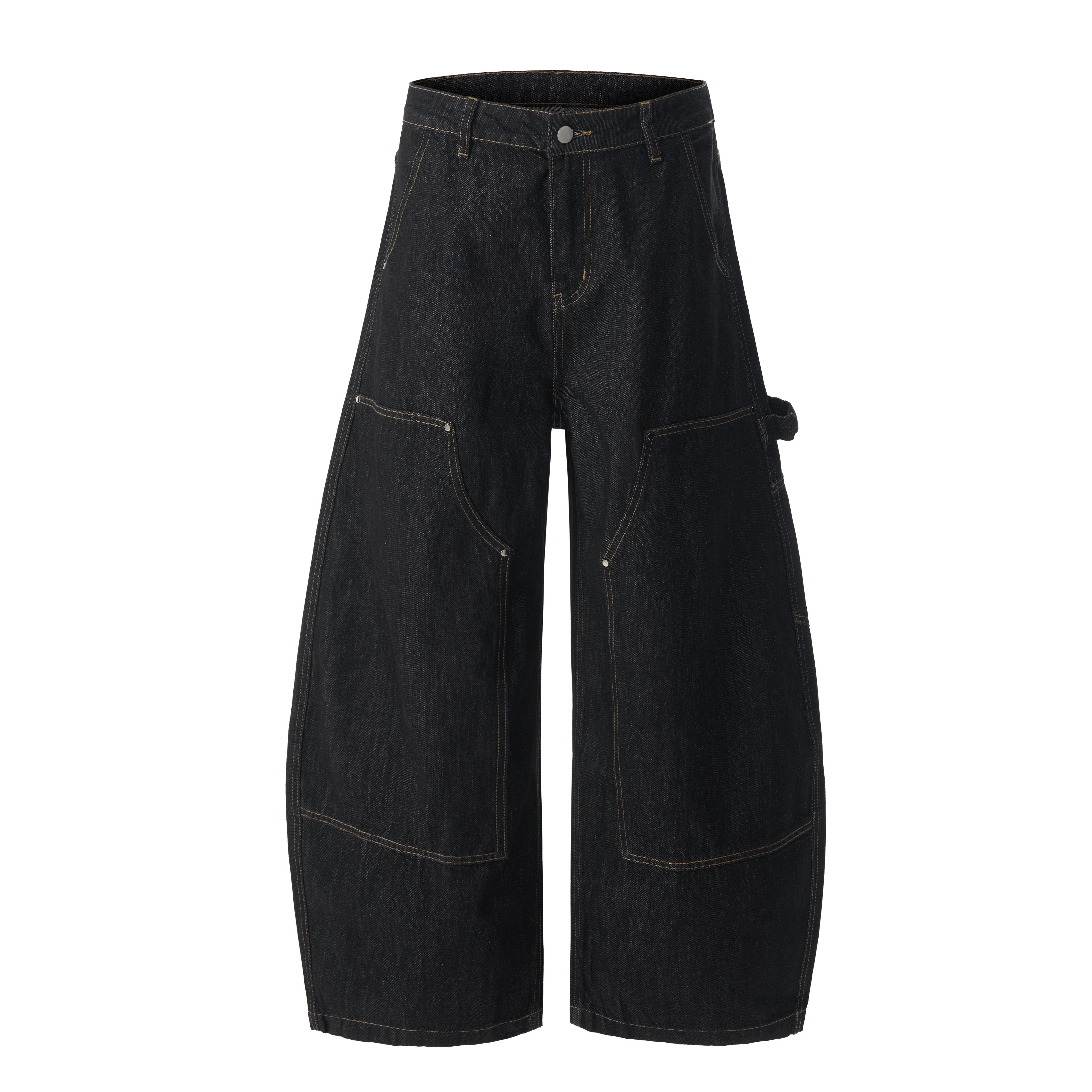 Omirad Utility Wide-Leg Denim Pants