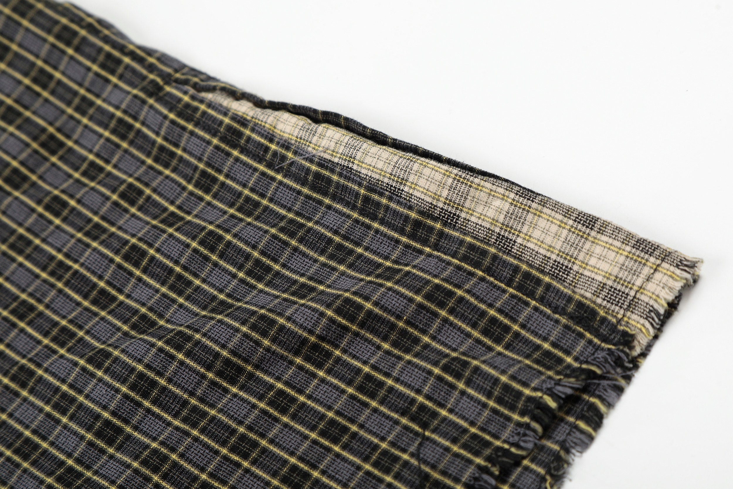 Omirad “Gradient Check Distressed Shirt”