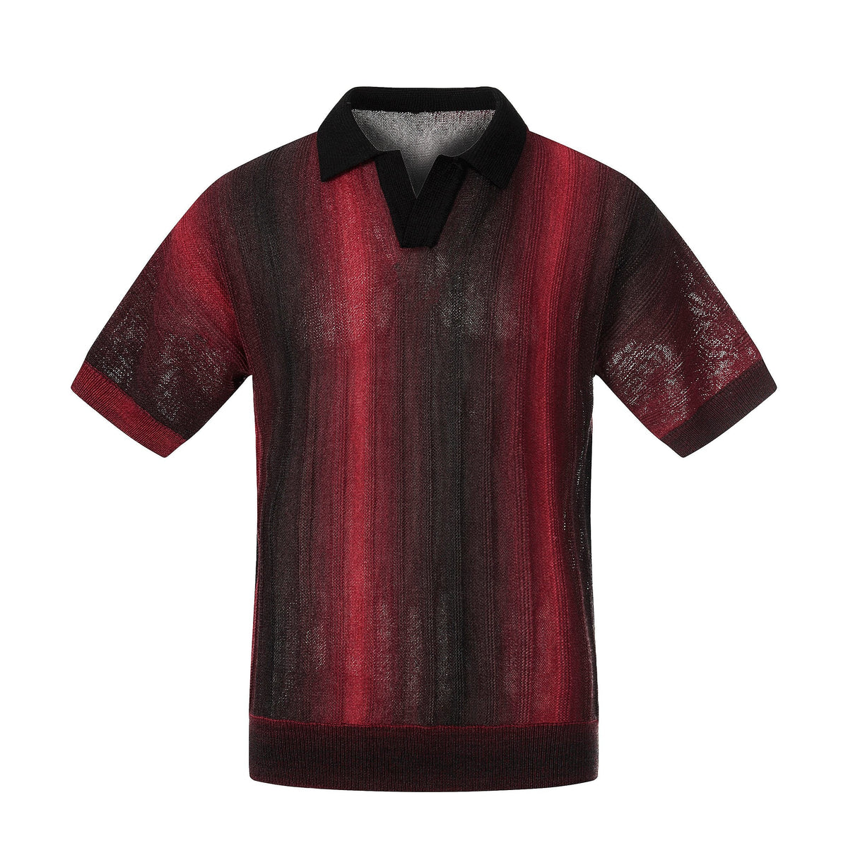 Omirad “Gradient Knit Polo Tee”