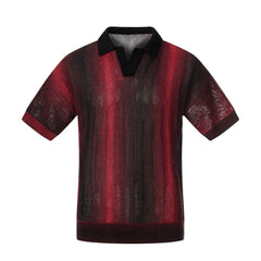Omirad “Gradient Knit Polo Tee”