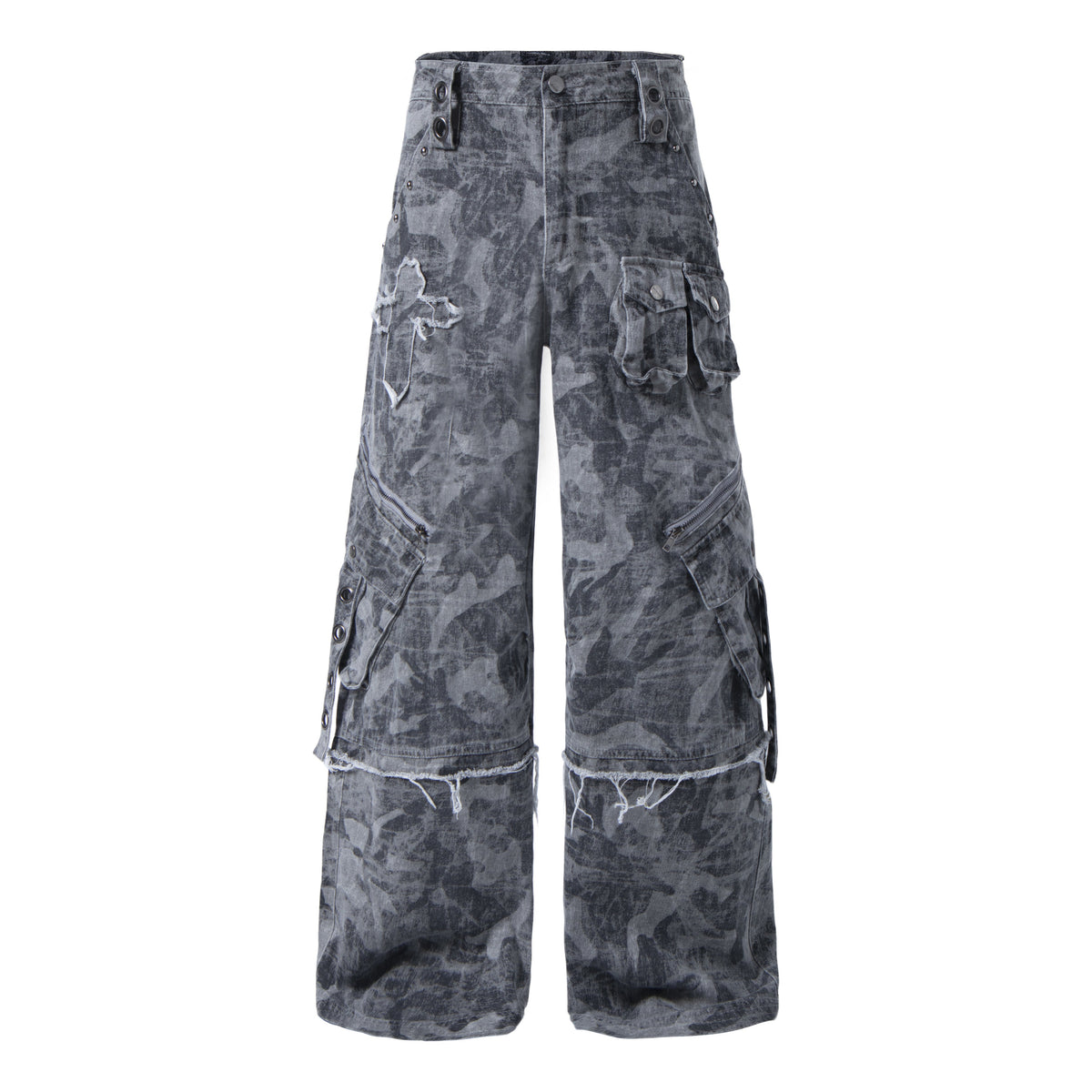 Omirad Distressed Multi-Pocket Cargo Pants
