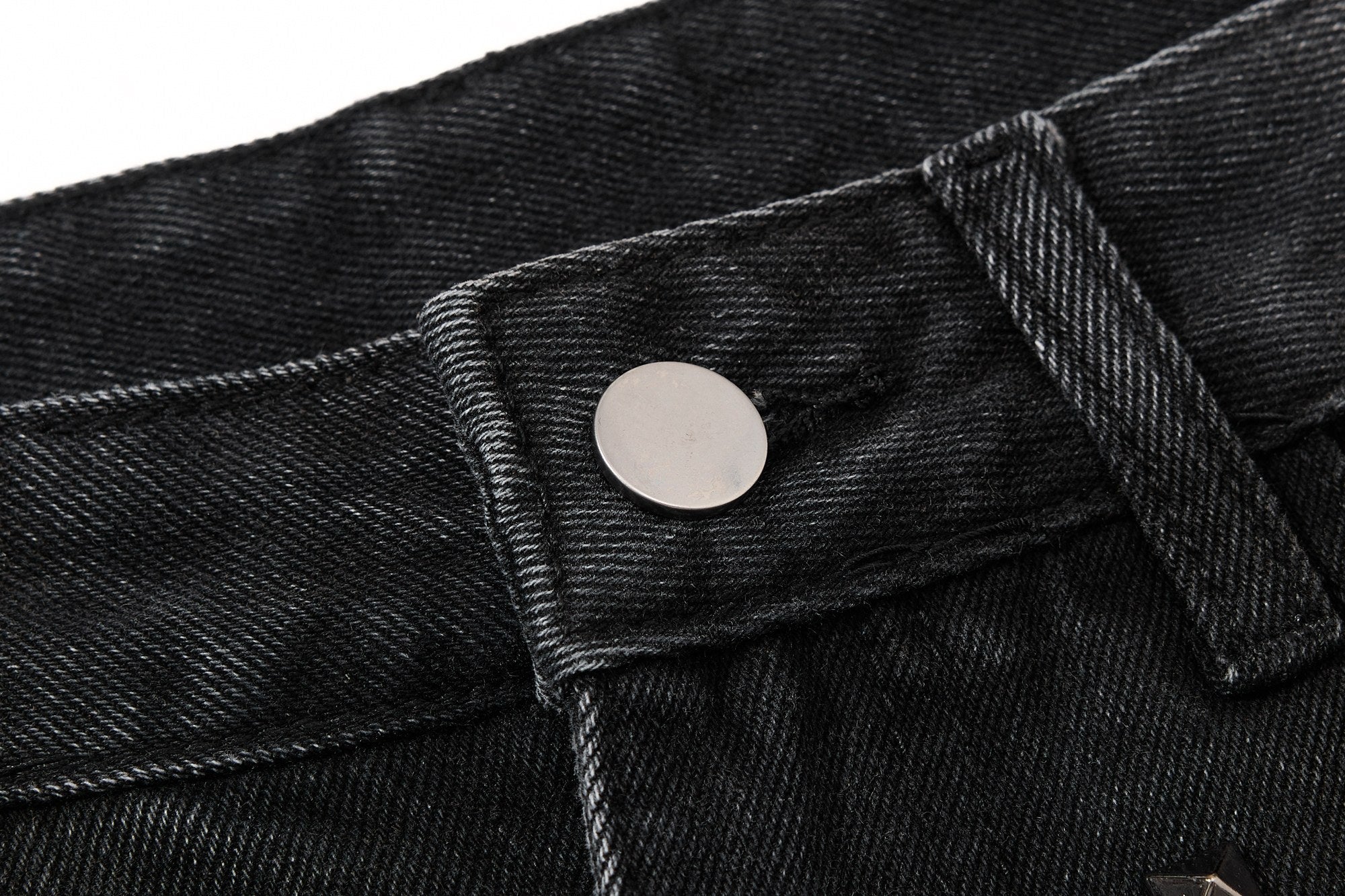 Omirad Studded Wide-Leg Denim Jeans