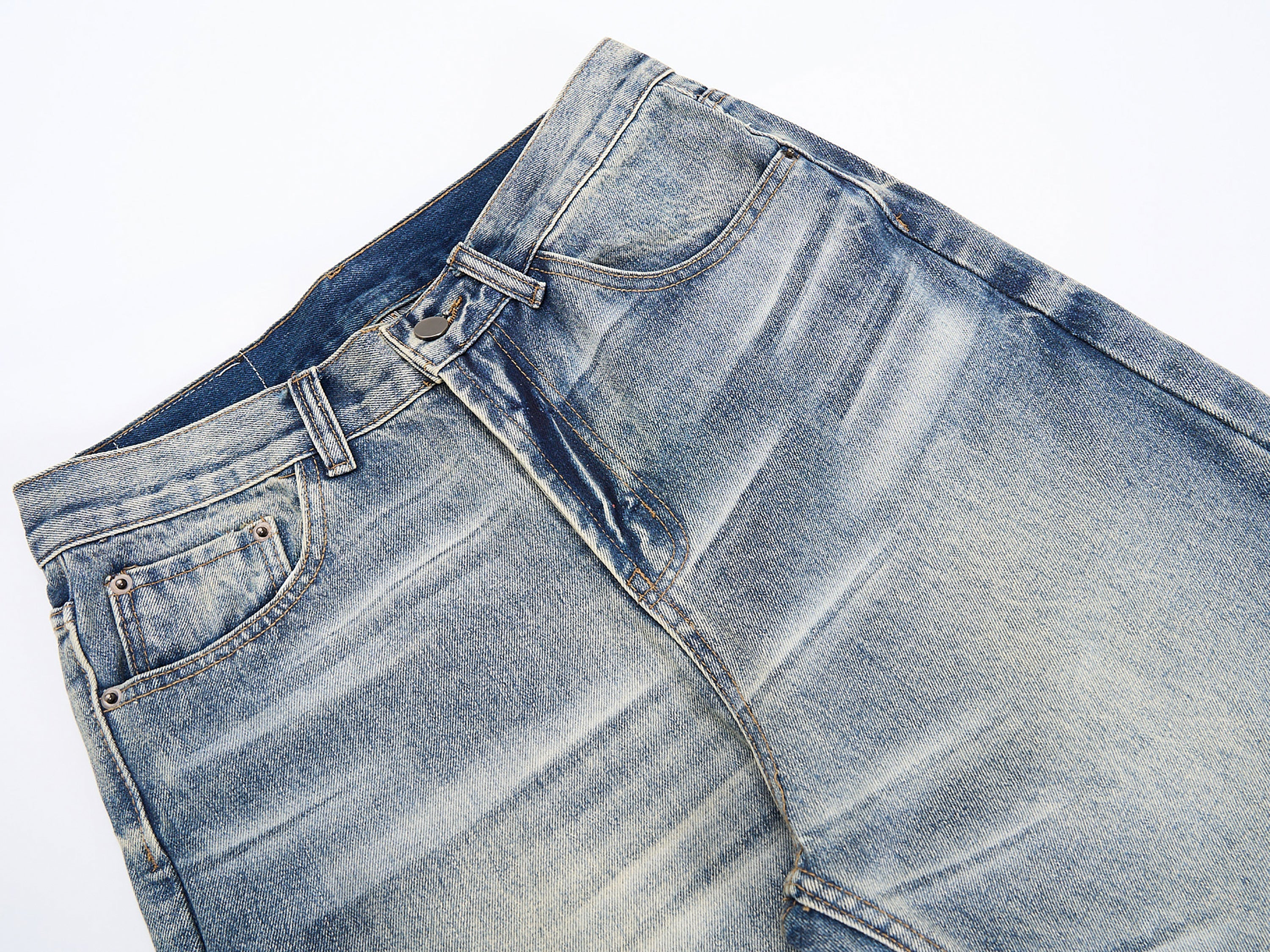 Omirad Vintage Washed Wide-Leg Jeans