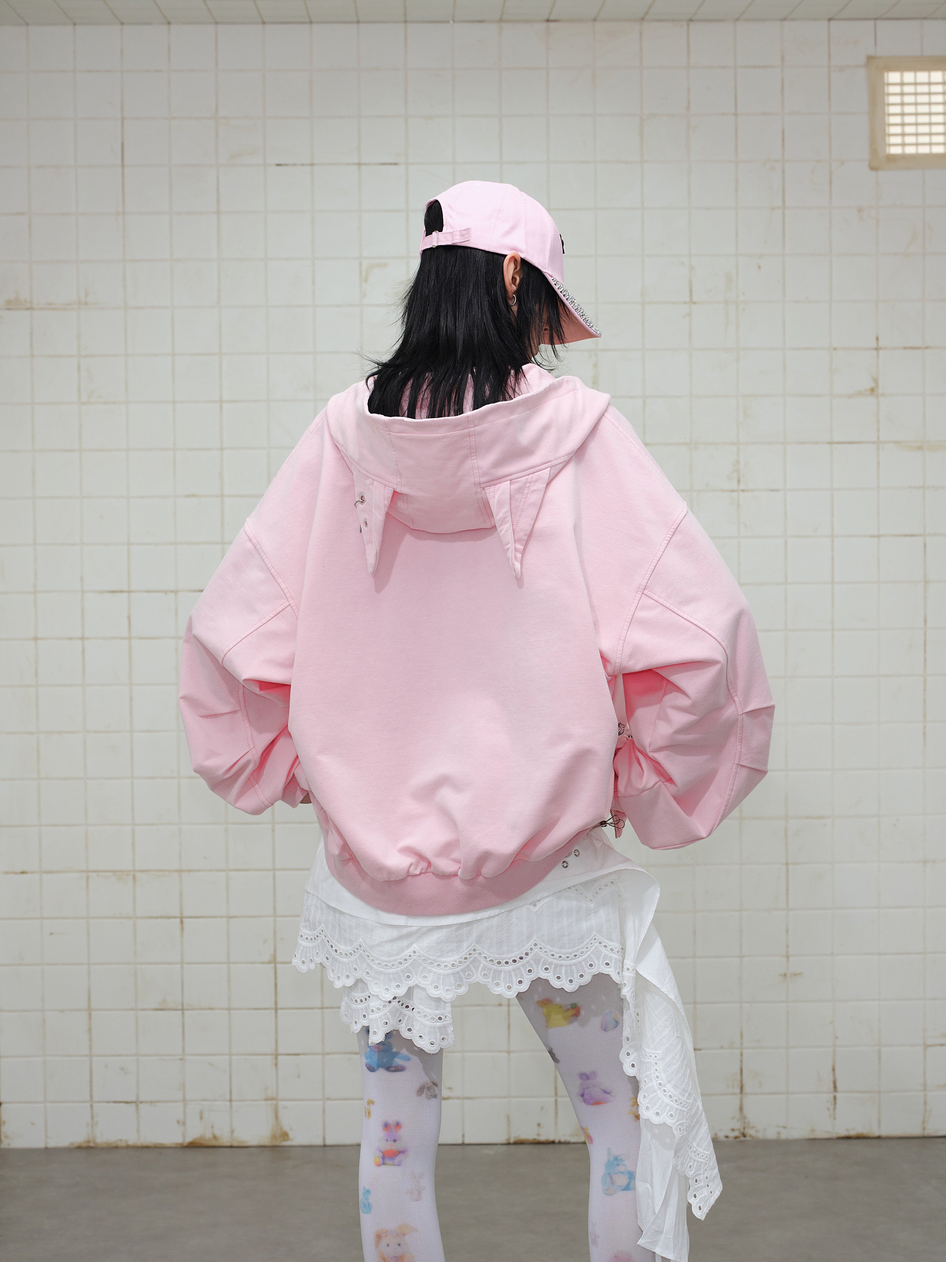 Omirad Gradient Graphic Zip Hoodie