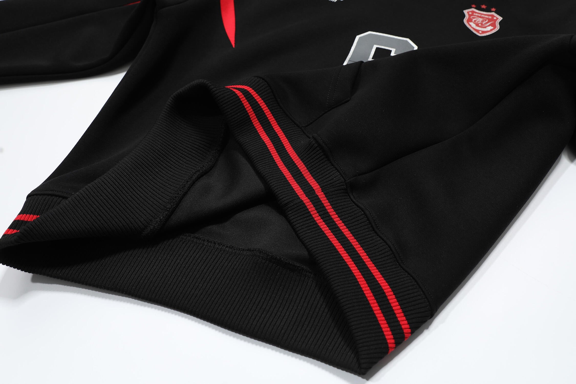 Omirad Sport-Stripe Graphic Fleece Hoodie