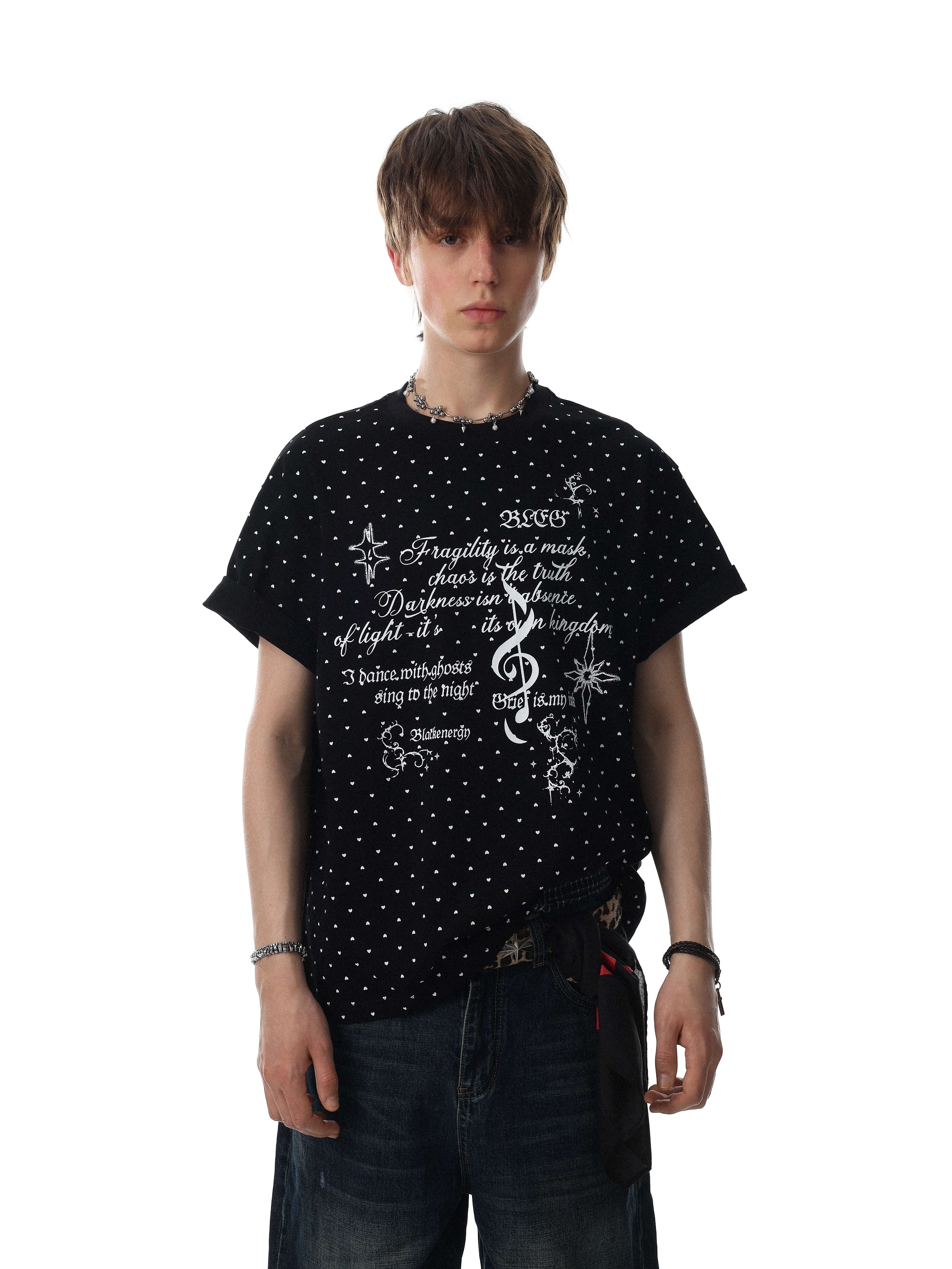 Omirad “Allover Micro-Print Graphic Tee”