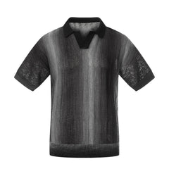 Omirad “Gradient Knit Polo Tee”