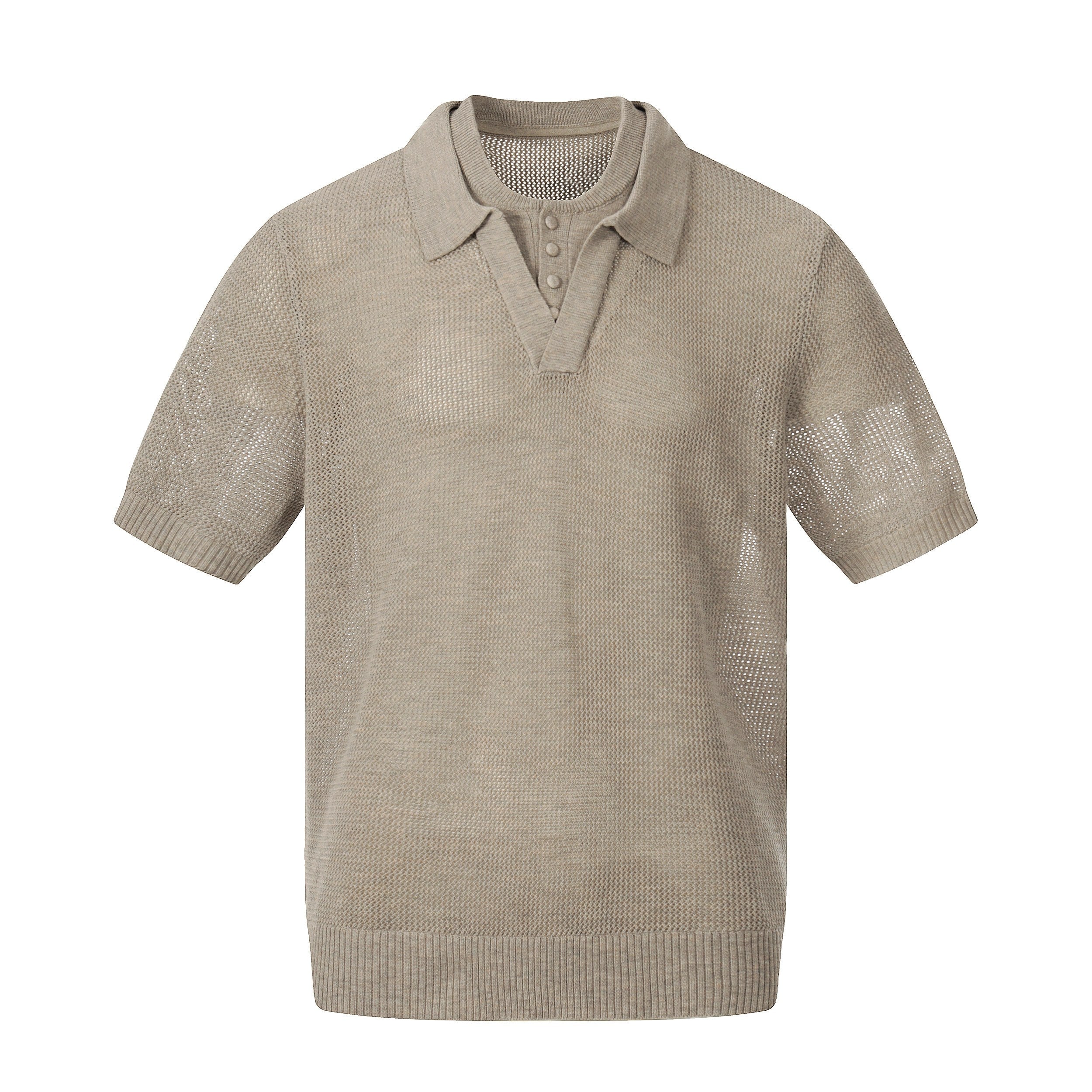 Omirad “Open Knit Polo Tee”