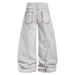 Omirad Washed Panel Denim Pants