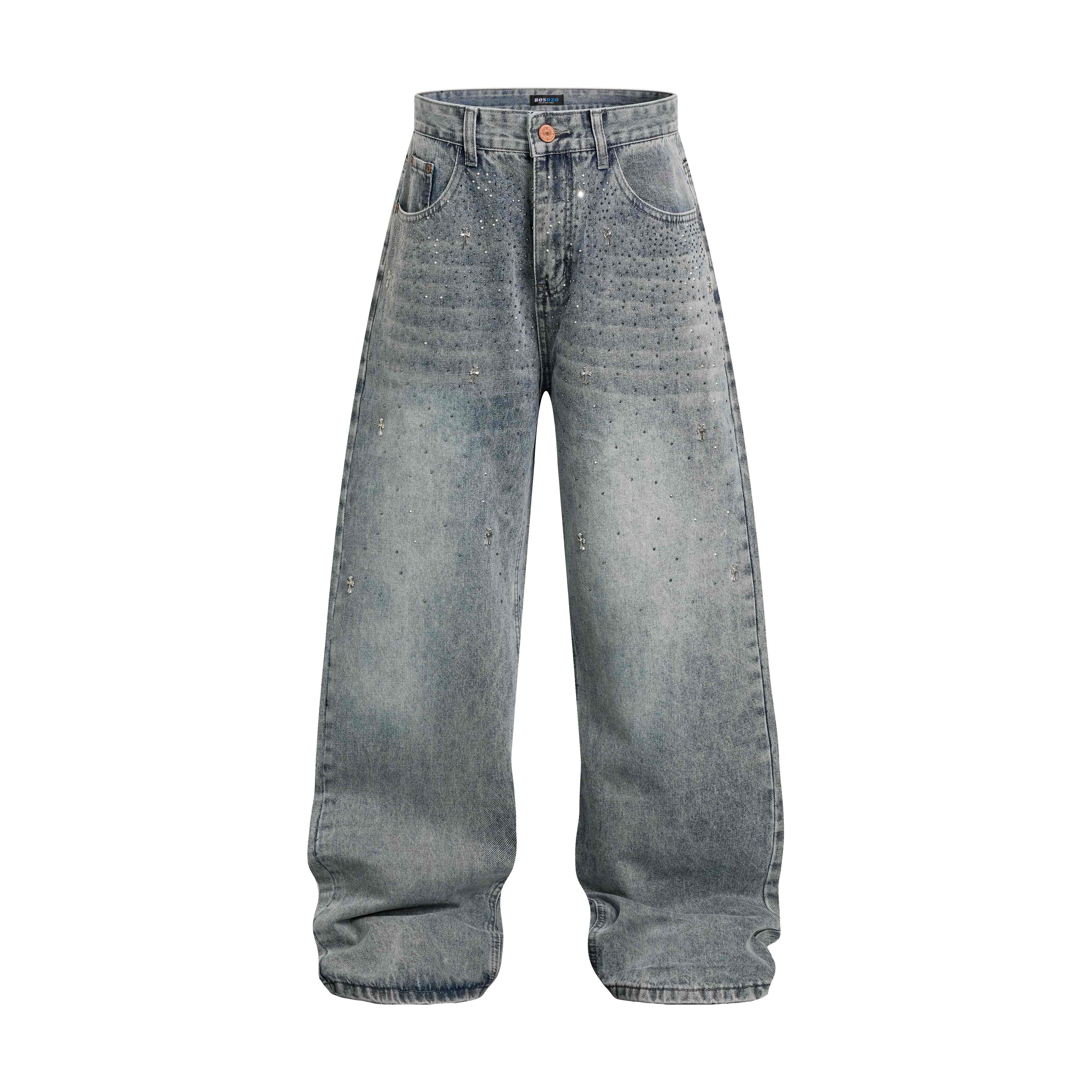 Omirad “Stardust Washed Wide-Leg Jeans”