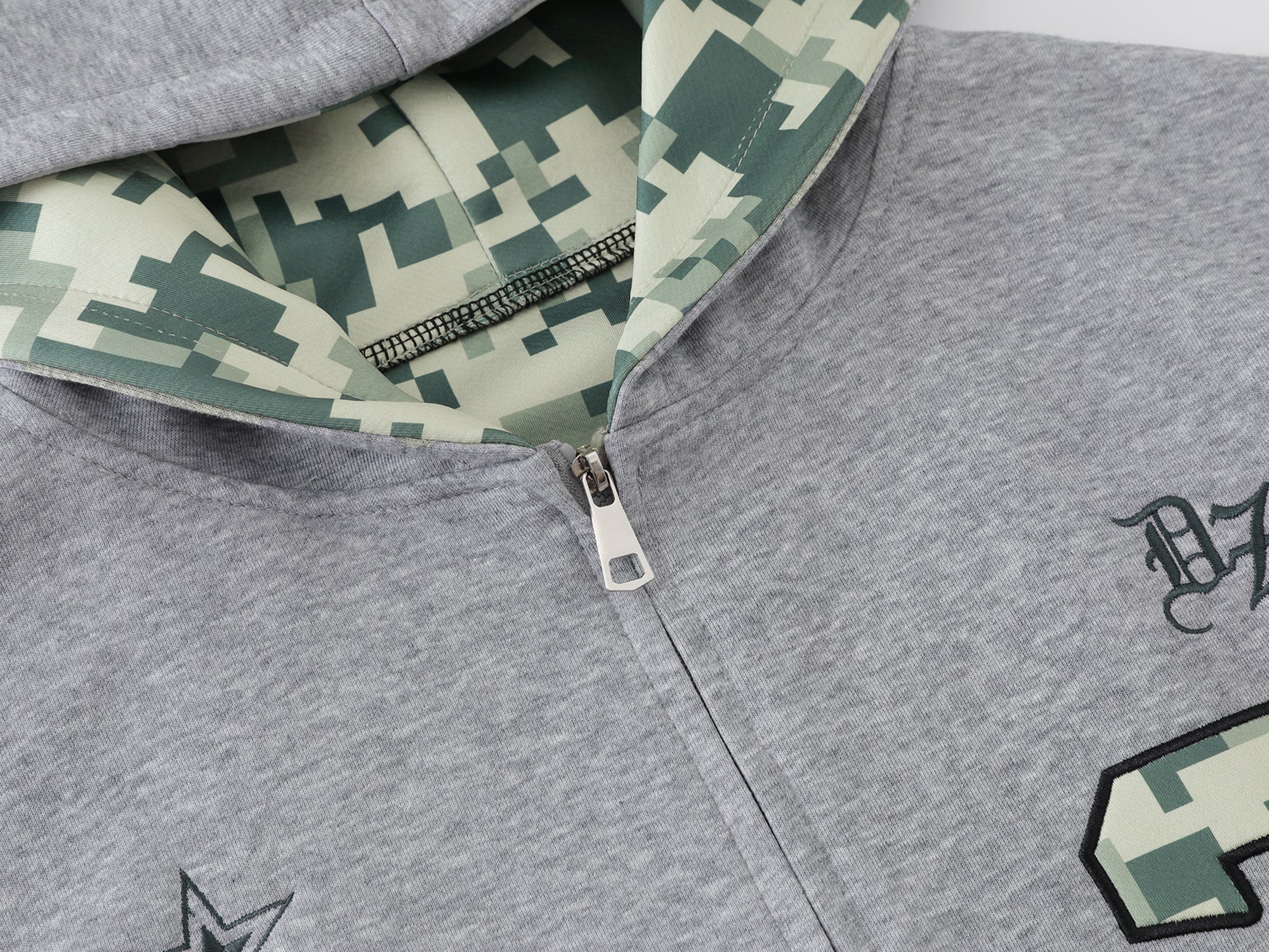 Omirad Camo Varsity Zip-Up Hoodie