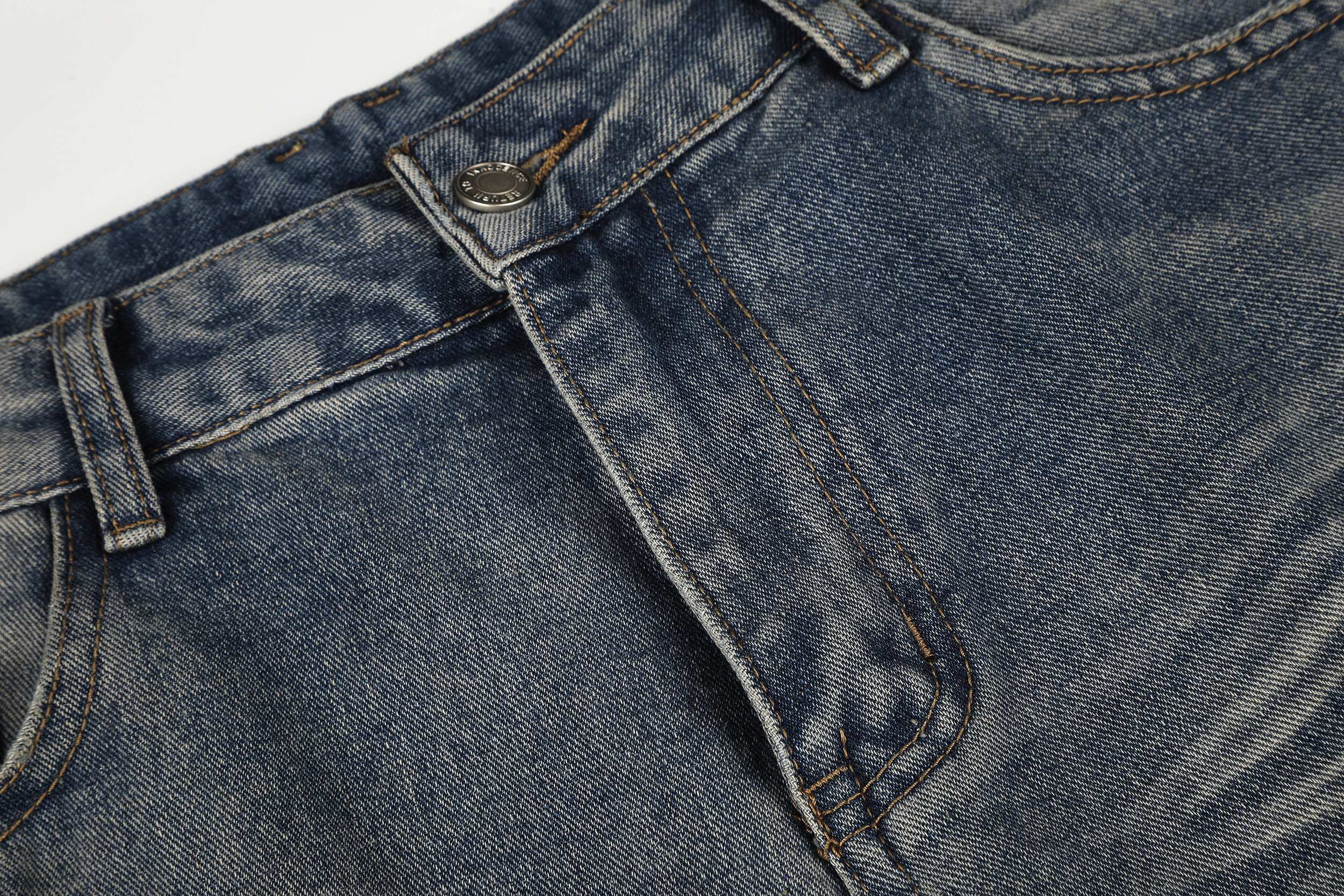 Omirad Distressed Wide-Leg Jeans