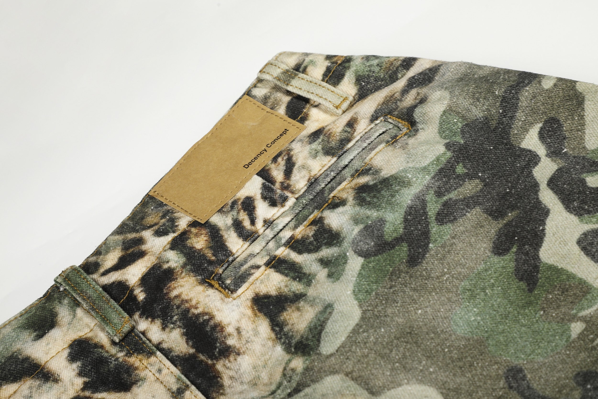 Omirad Leopard Camo Cargo Shorts