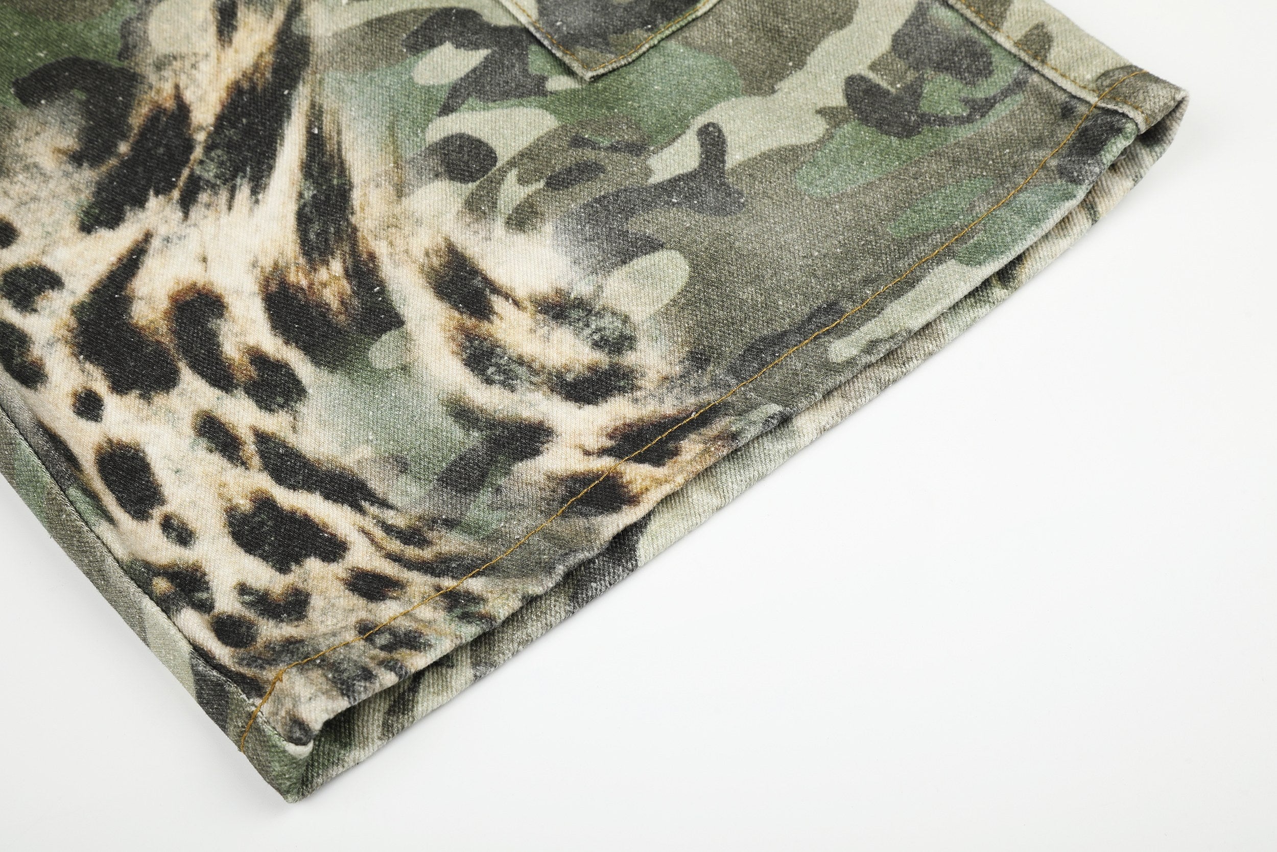 Omirad Leopard Camo Cargo Shorts