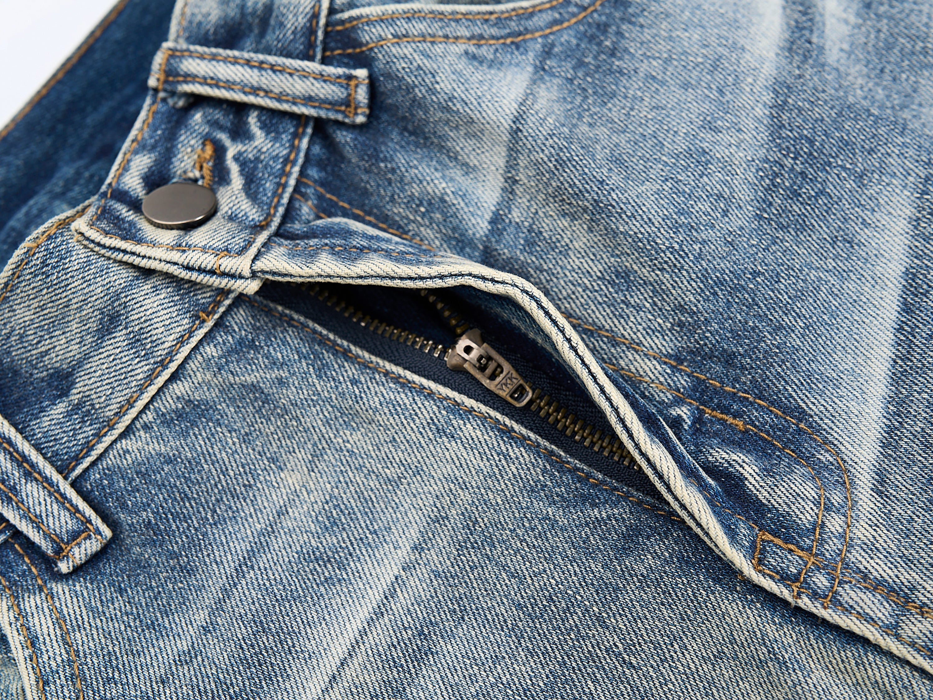 Omirad Vintage Washed Wide-Leg Jeans