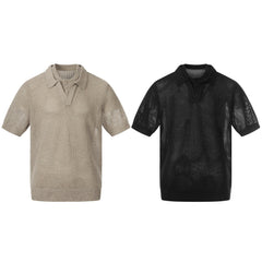 Omirad “Open Knit Polo Tee”