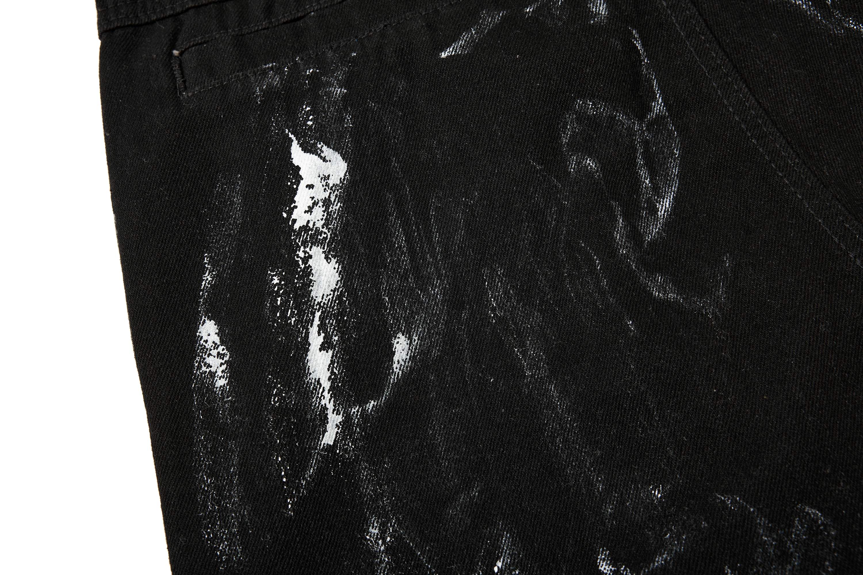 Omirad Washed Utility Cargo Denim Pants