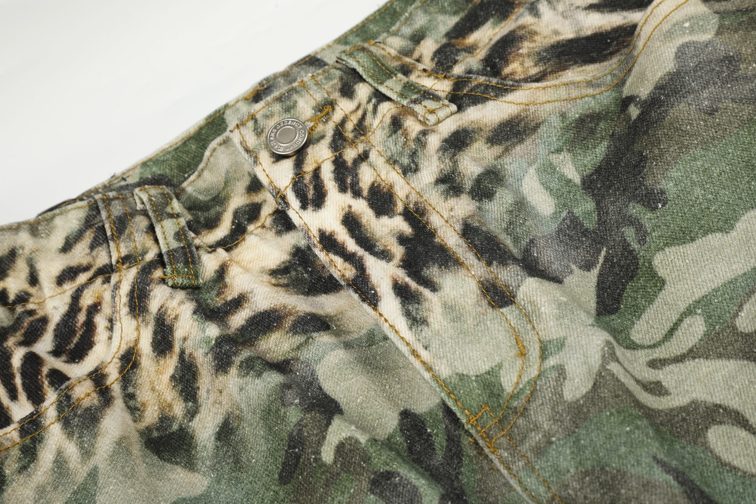 Omirad Leopard Camo Cargo Shorts