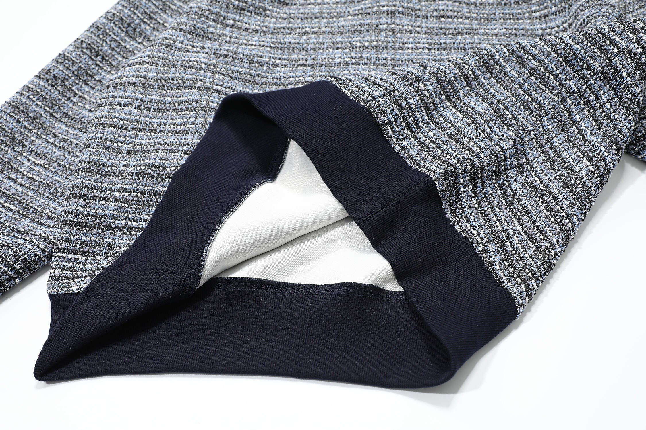 Omirad Textured Knit Hooded Sweatshirt