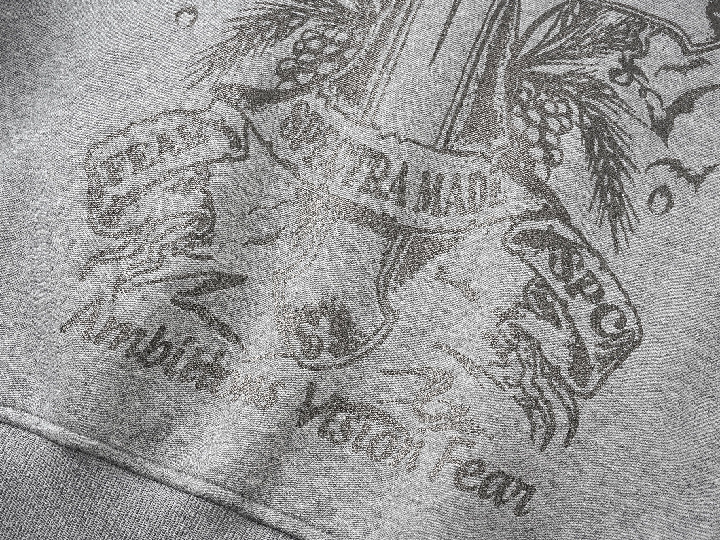 Omirad Devil-Horn Graphic Zip Hoodie