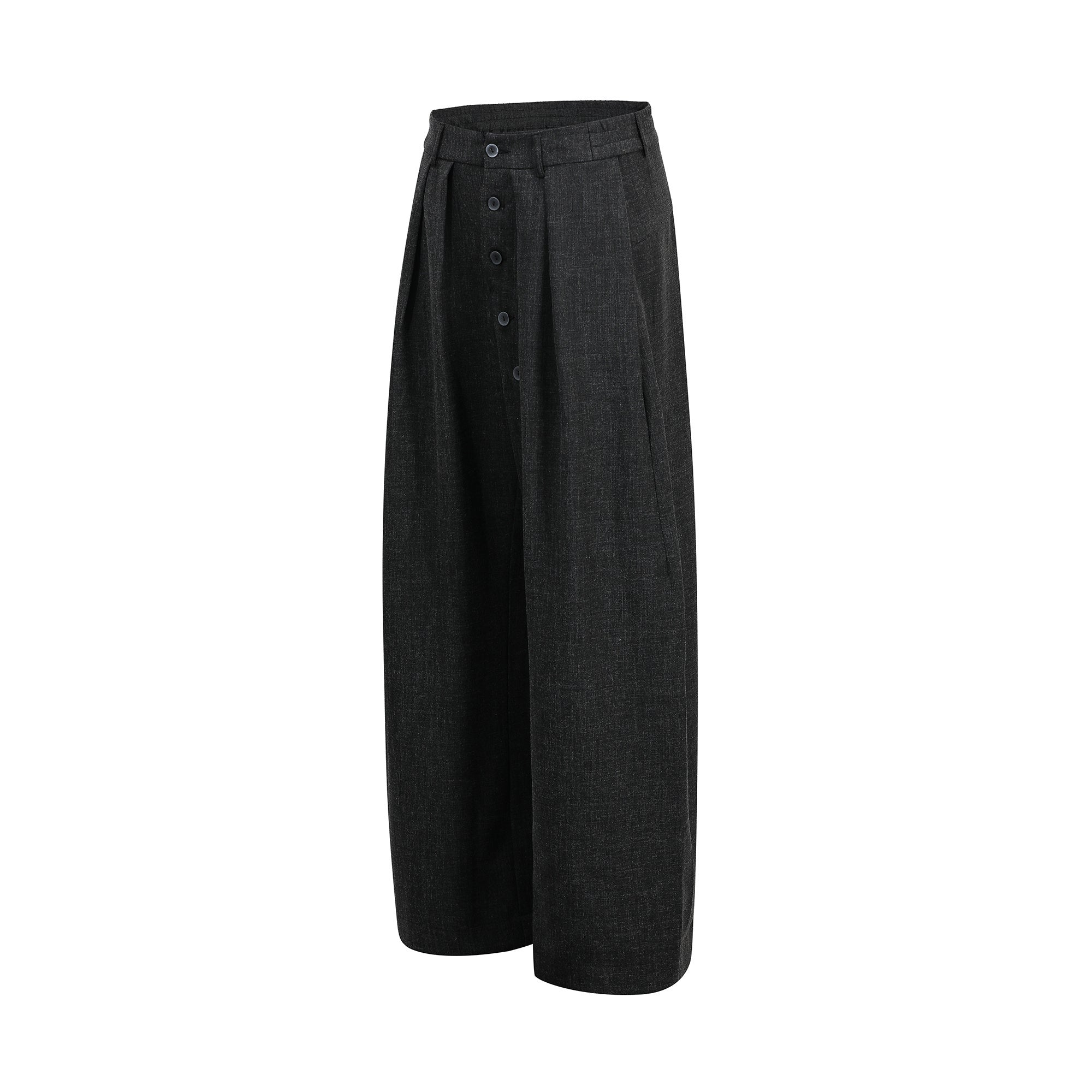 Omirad “Minimal Pleated Wide-Leg Pants”