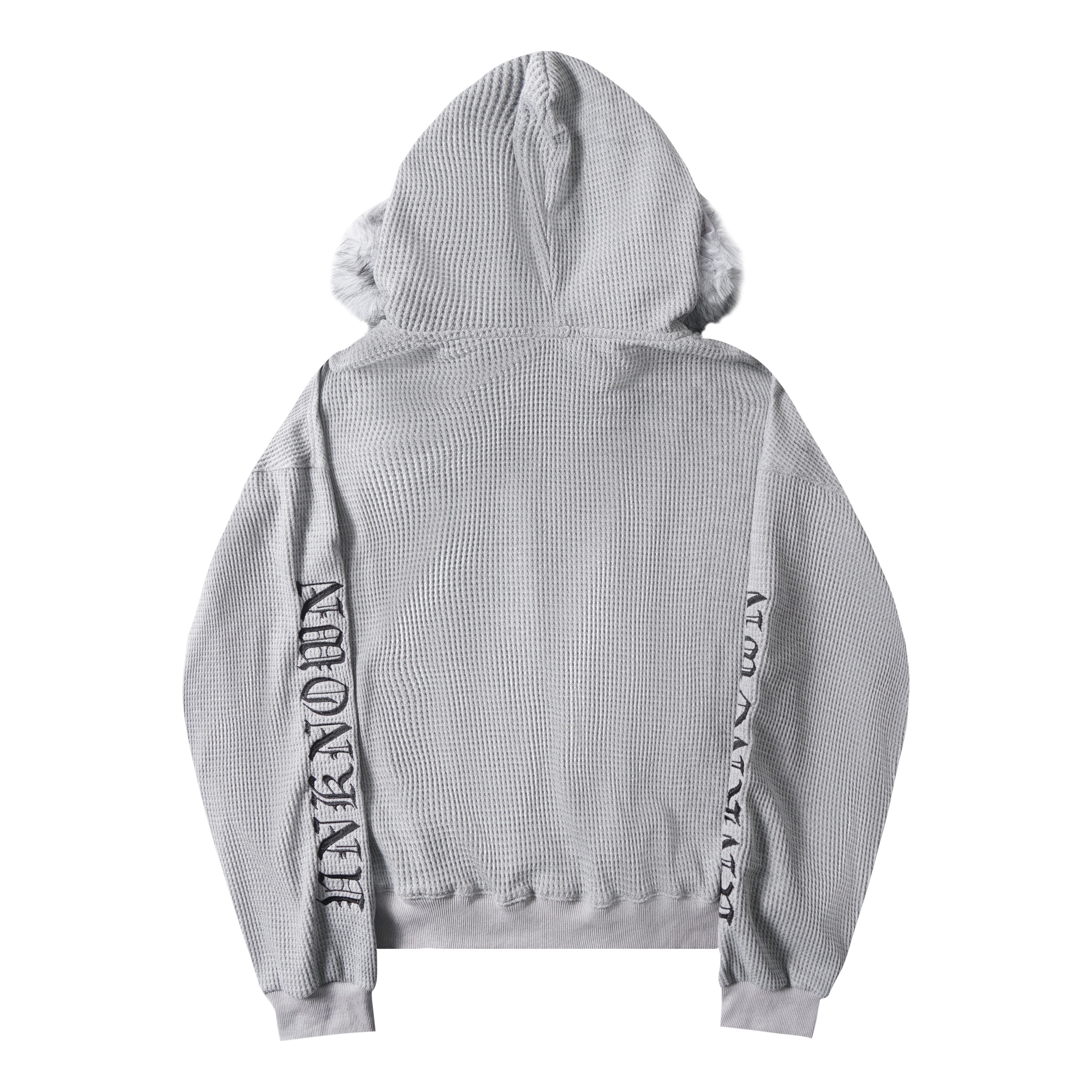 Omirad Faux Fur Trim Zip-Up Hoodie