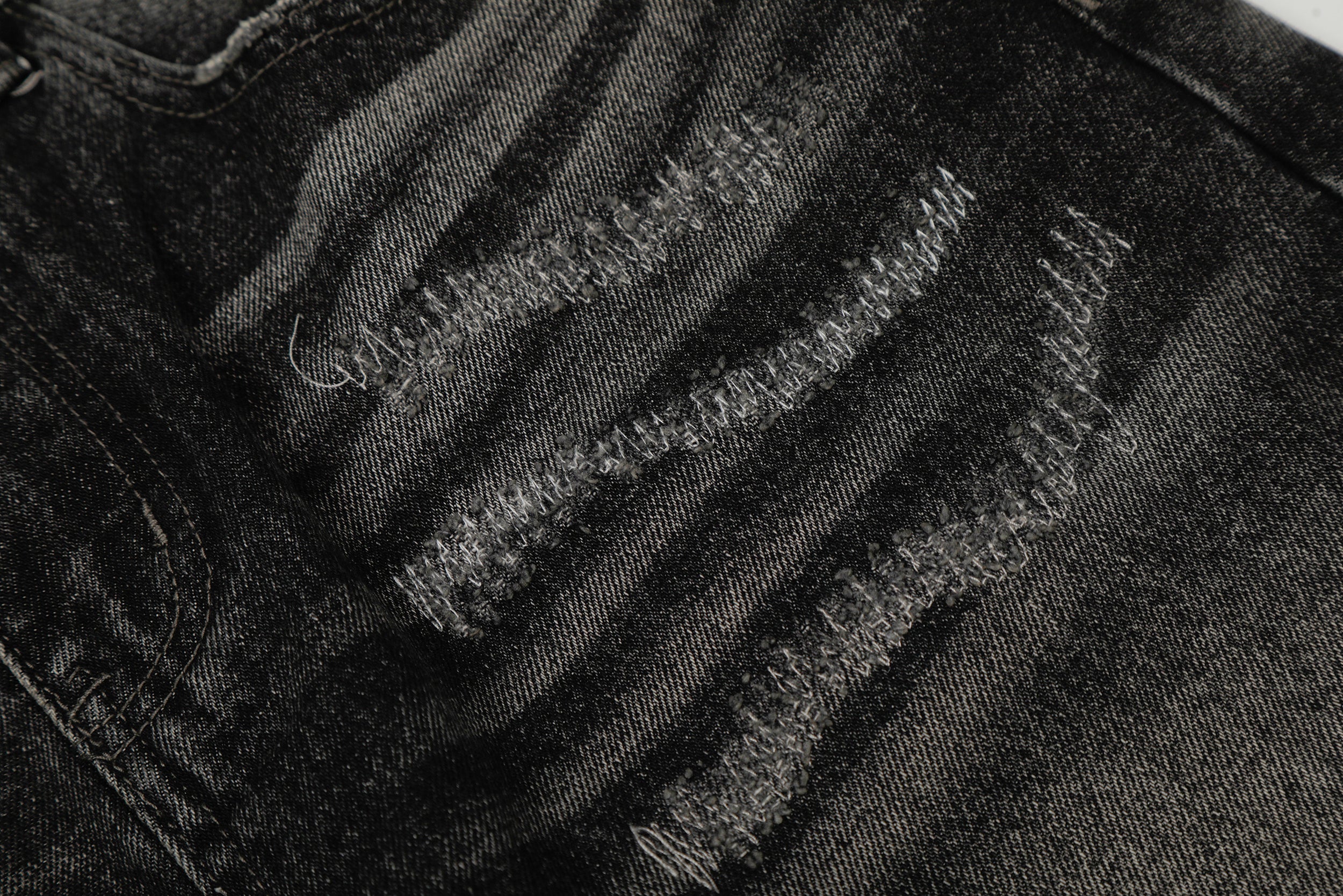 Omirad Washed Distressed Denim Pants