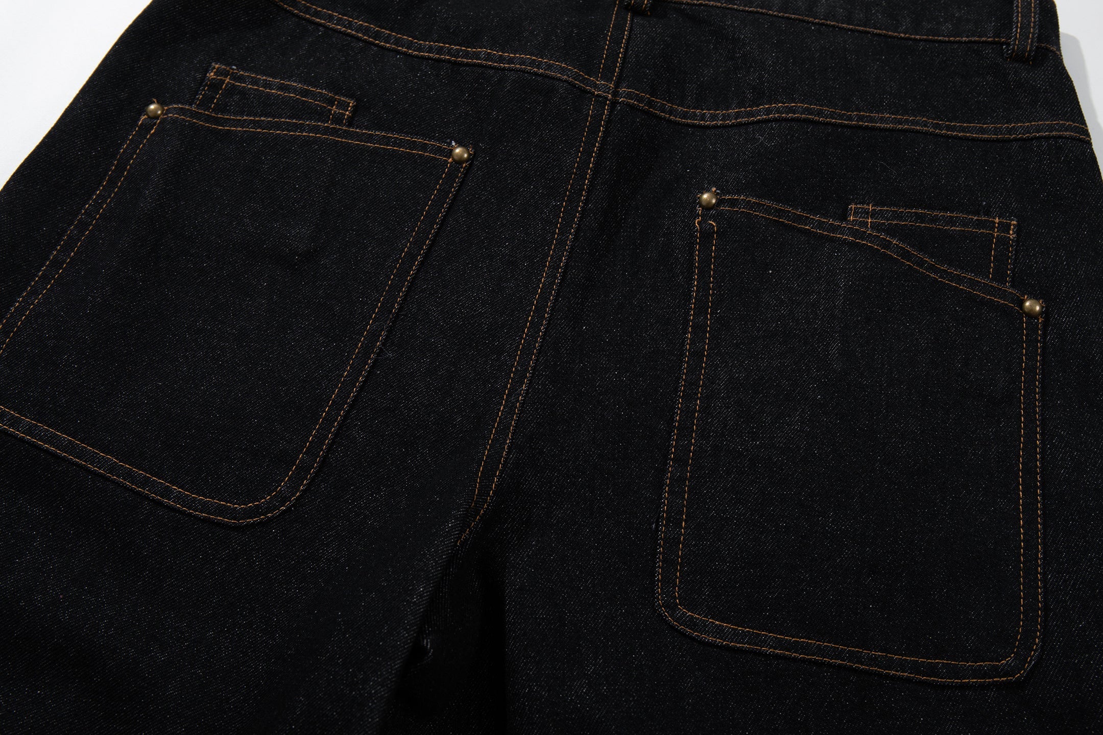 Omirad Curved Panel Wide Leg Denim Pants