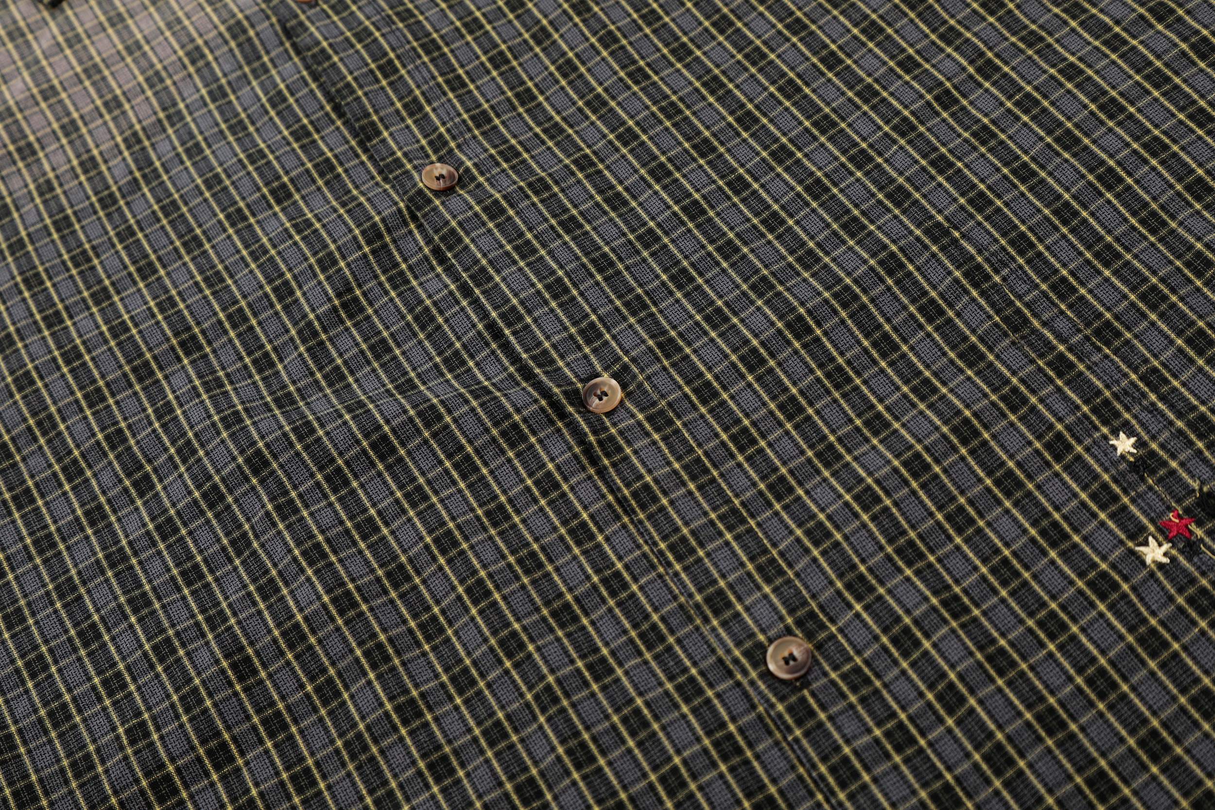 Omirad “Gradient Check Distressed Shirt”
