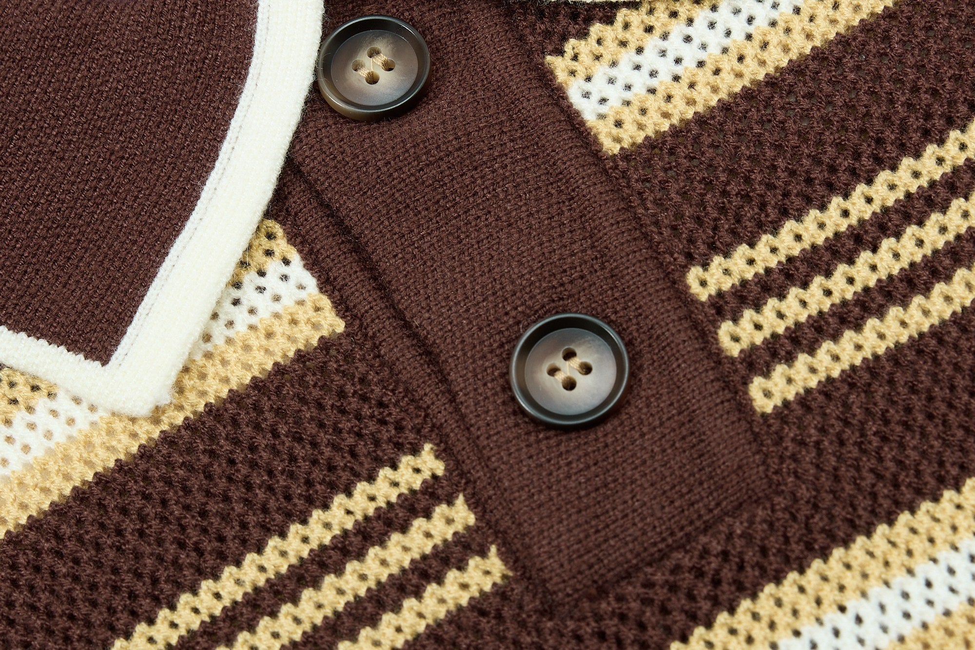 Omirad “Retro Stripe Knit Polo”