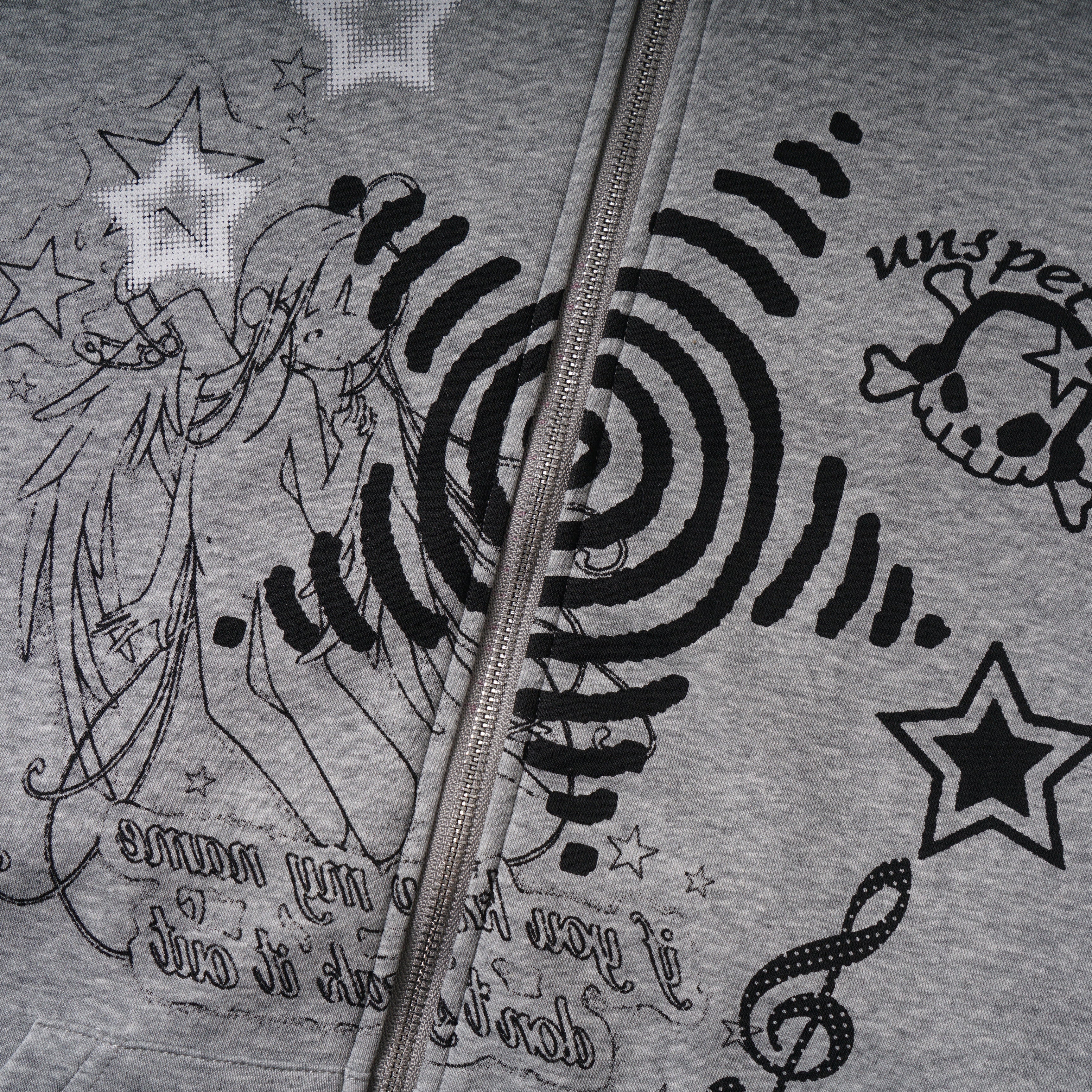 Omirad Graphic Zip-Up Hoodie