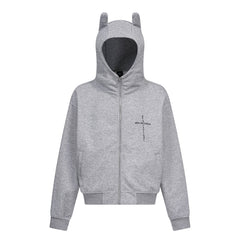 Omirad Devil-Ear Zip Hoodie