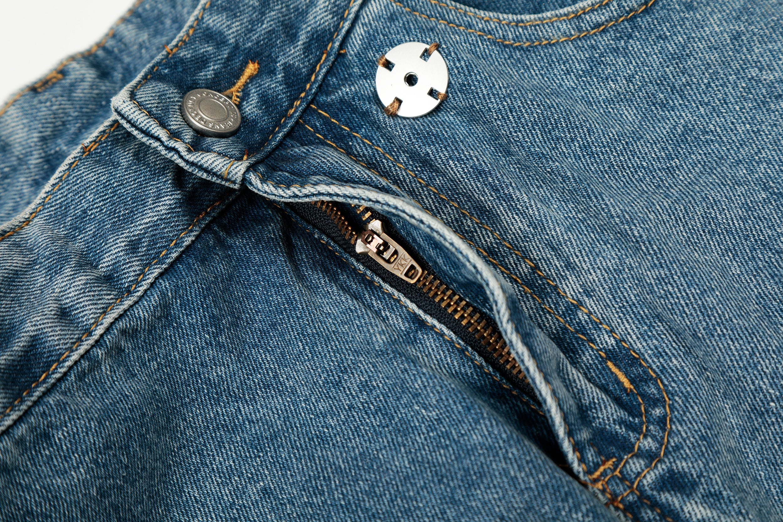 Omirad Asymmetric Waist Wide-Leg Denim Pants