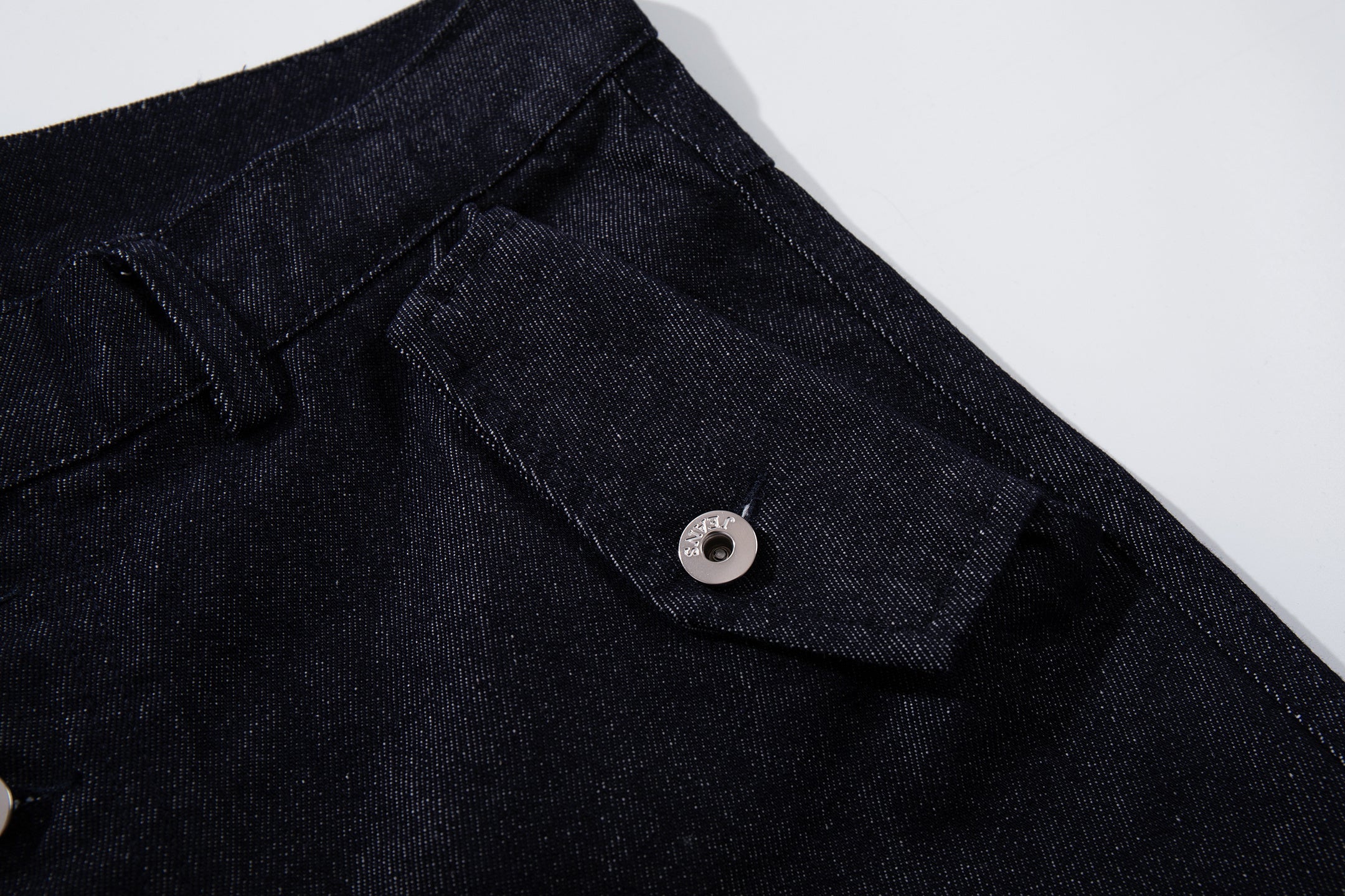 Omirad Panel Construction Wide Leg Denim Pants