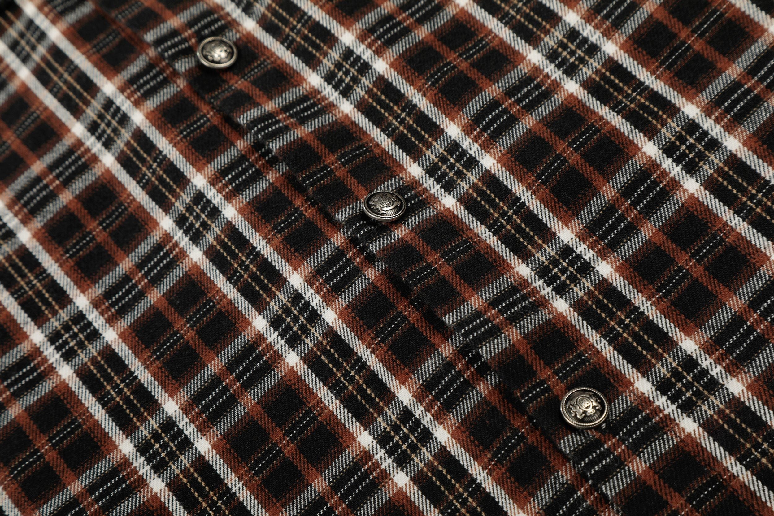 Omirad “Distressed Plaid Short Sleeve Shirt”