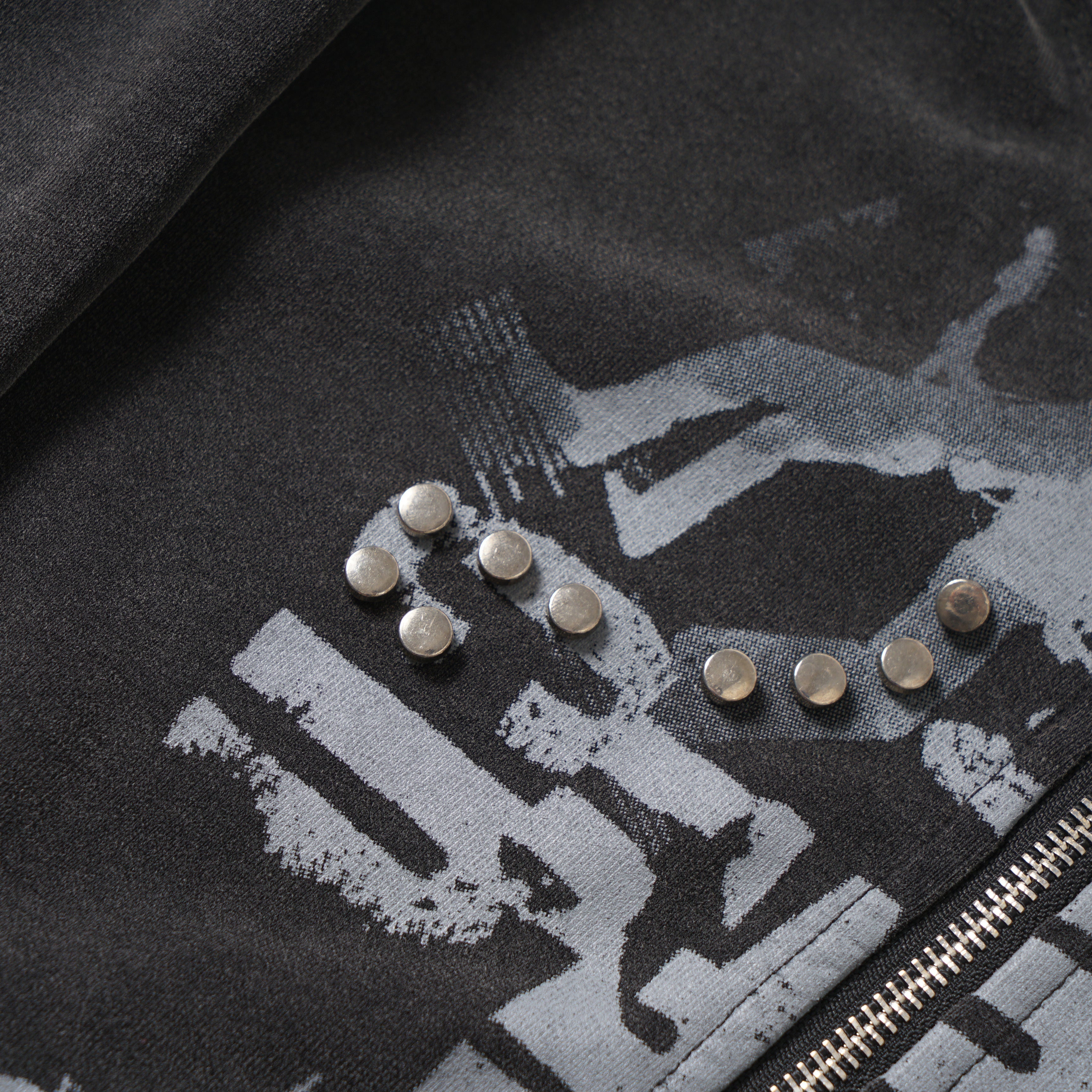 Omirad Punk Washed Zip Hoodie