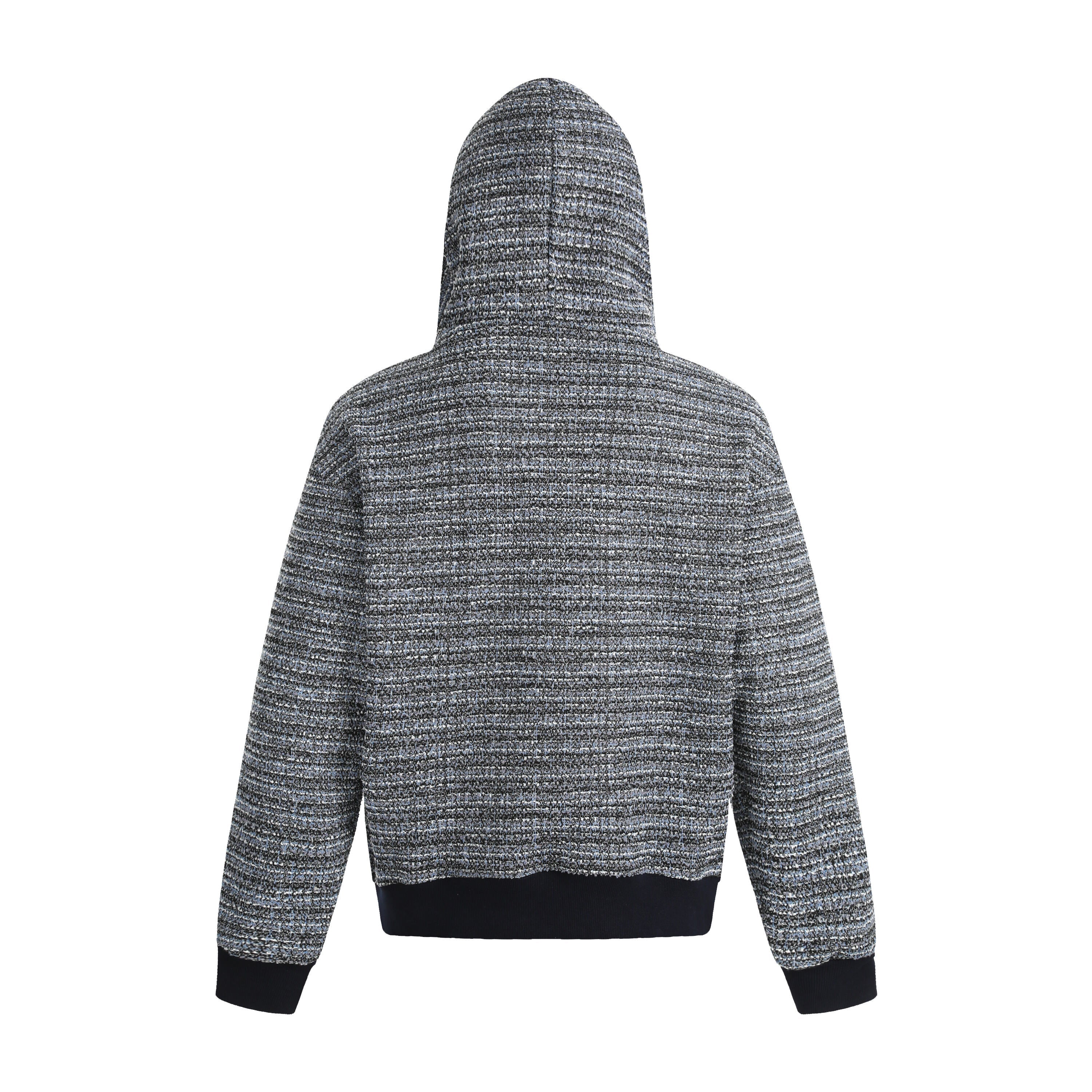 Omirad Textured Knit Hooded Sweatshirt