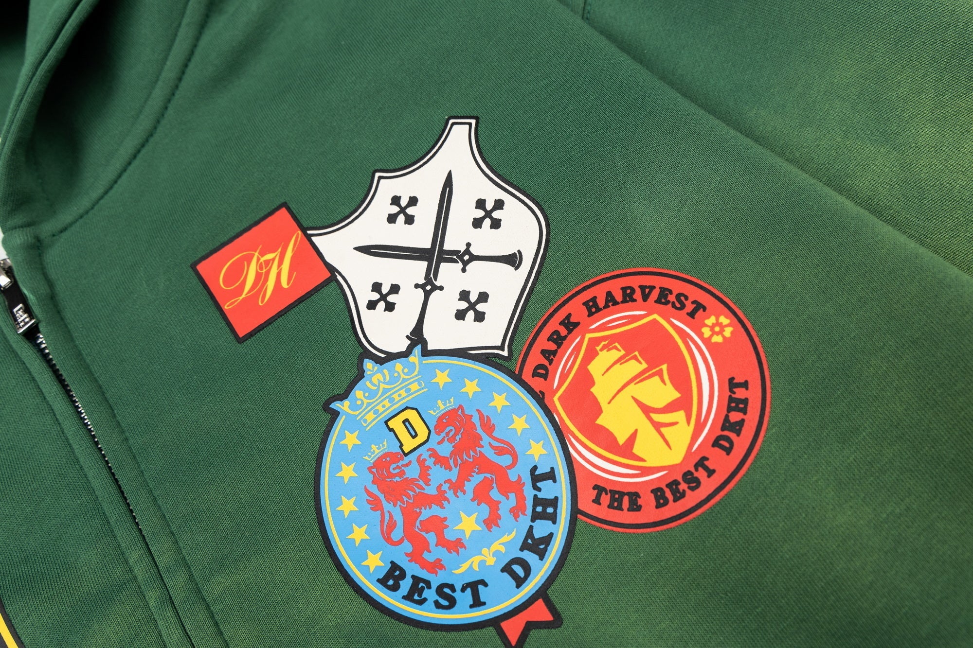Omirad Crest Patch Zip-Up Hoodie