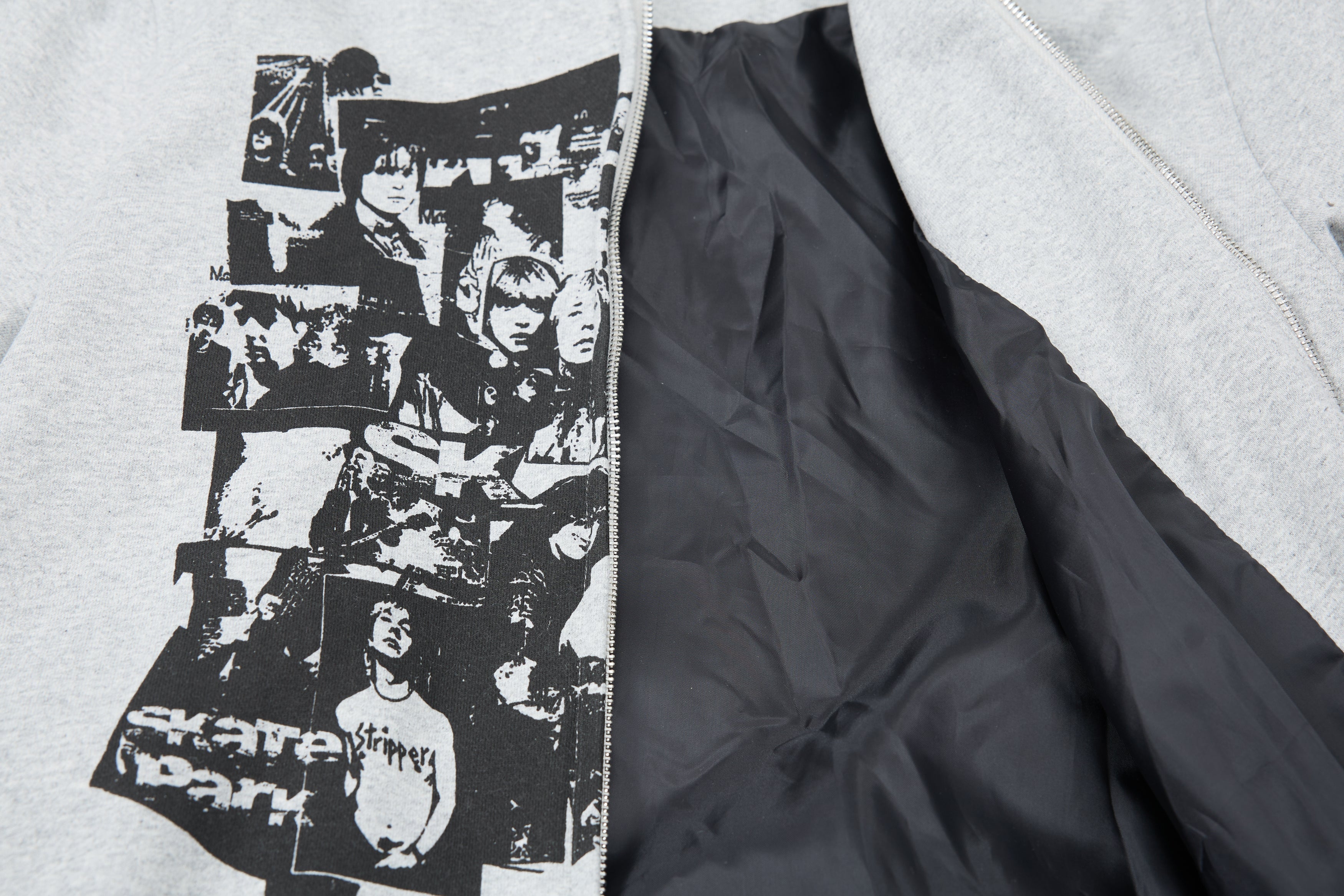 Omirad Retro Collage Print Zip Hoodie