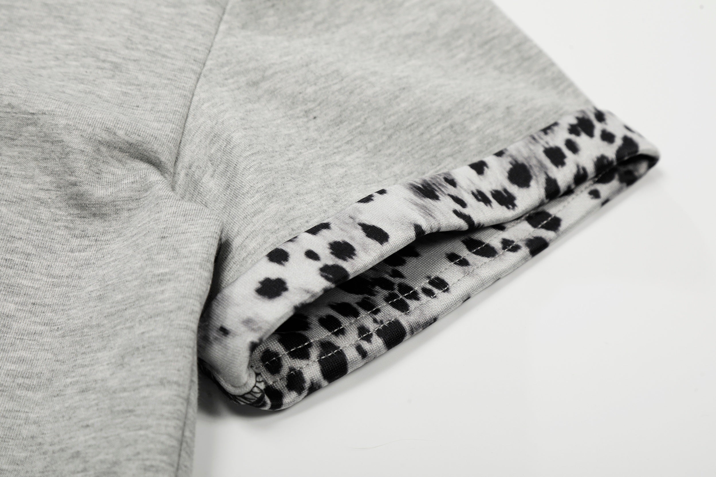 Omirad “Leopard Trim Zip Polo”